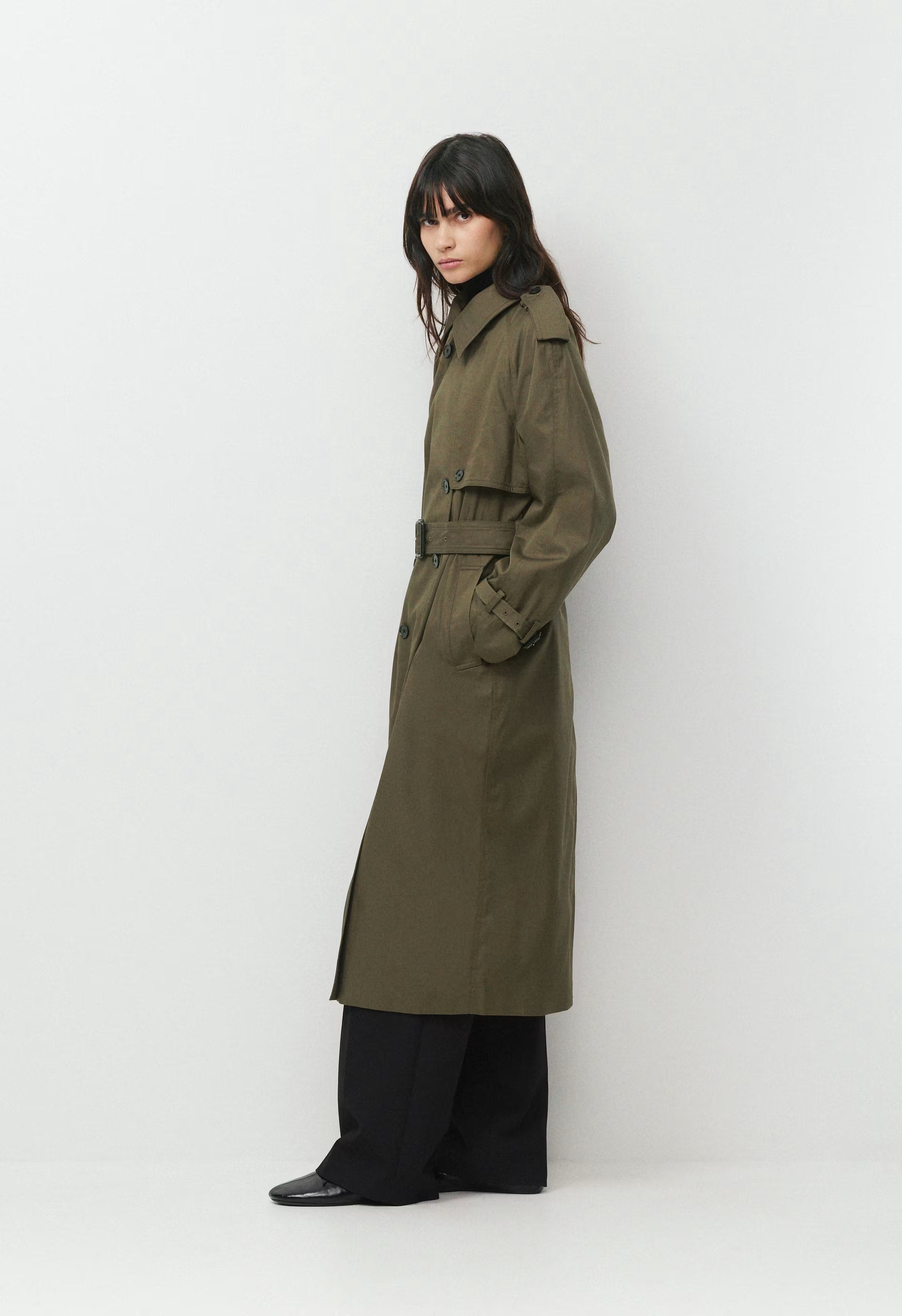 The Hemlock Trench Coat - City Twill - ATLAS OLIVE