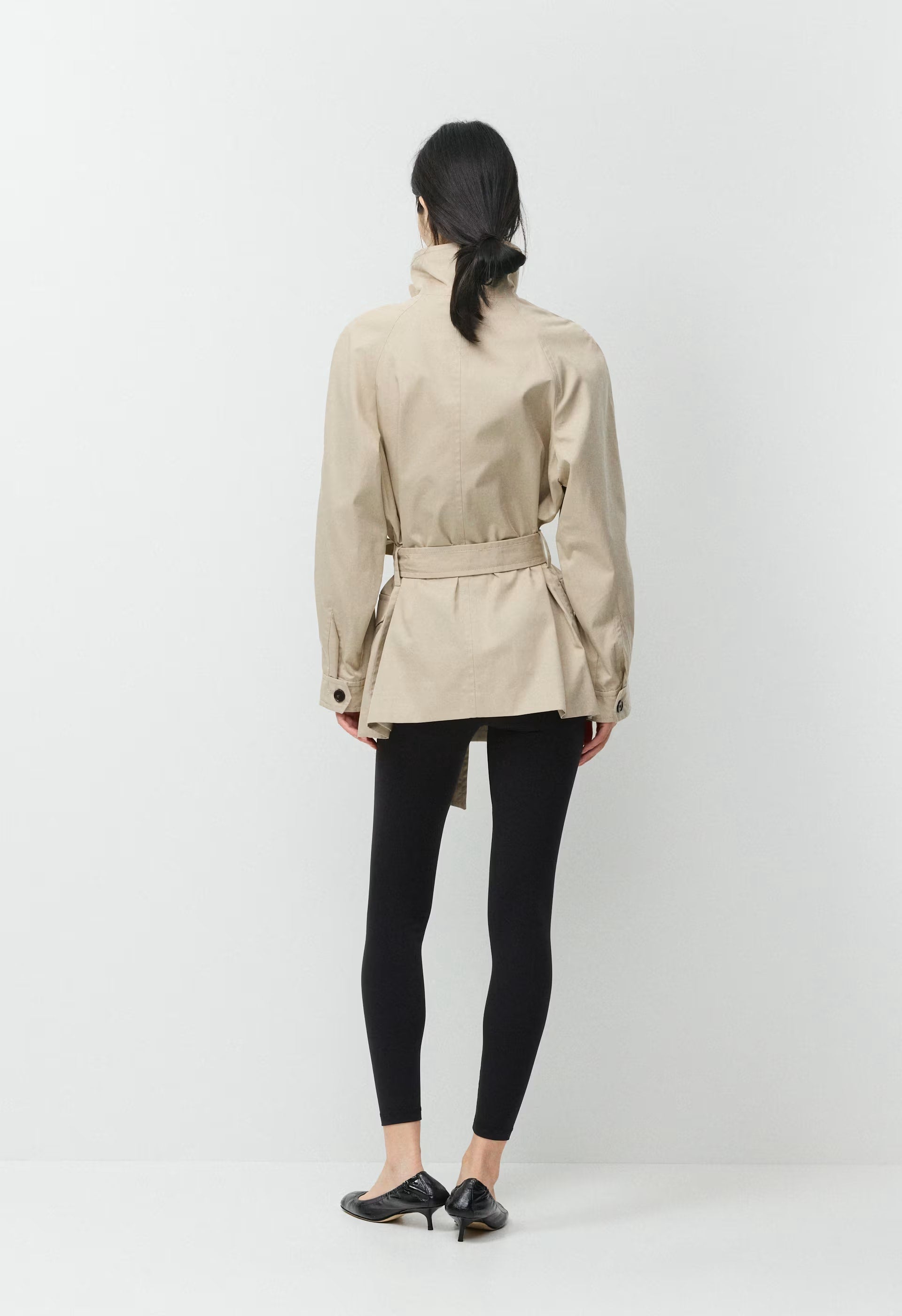 The Nightingale Trench Coat - City Twill - MARCONA BEIGE