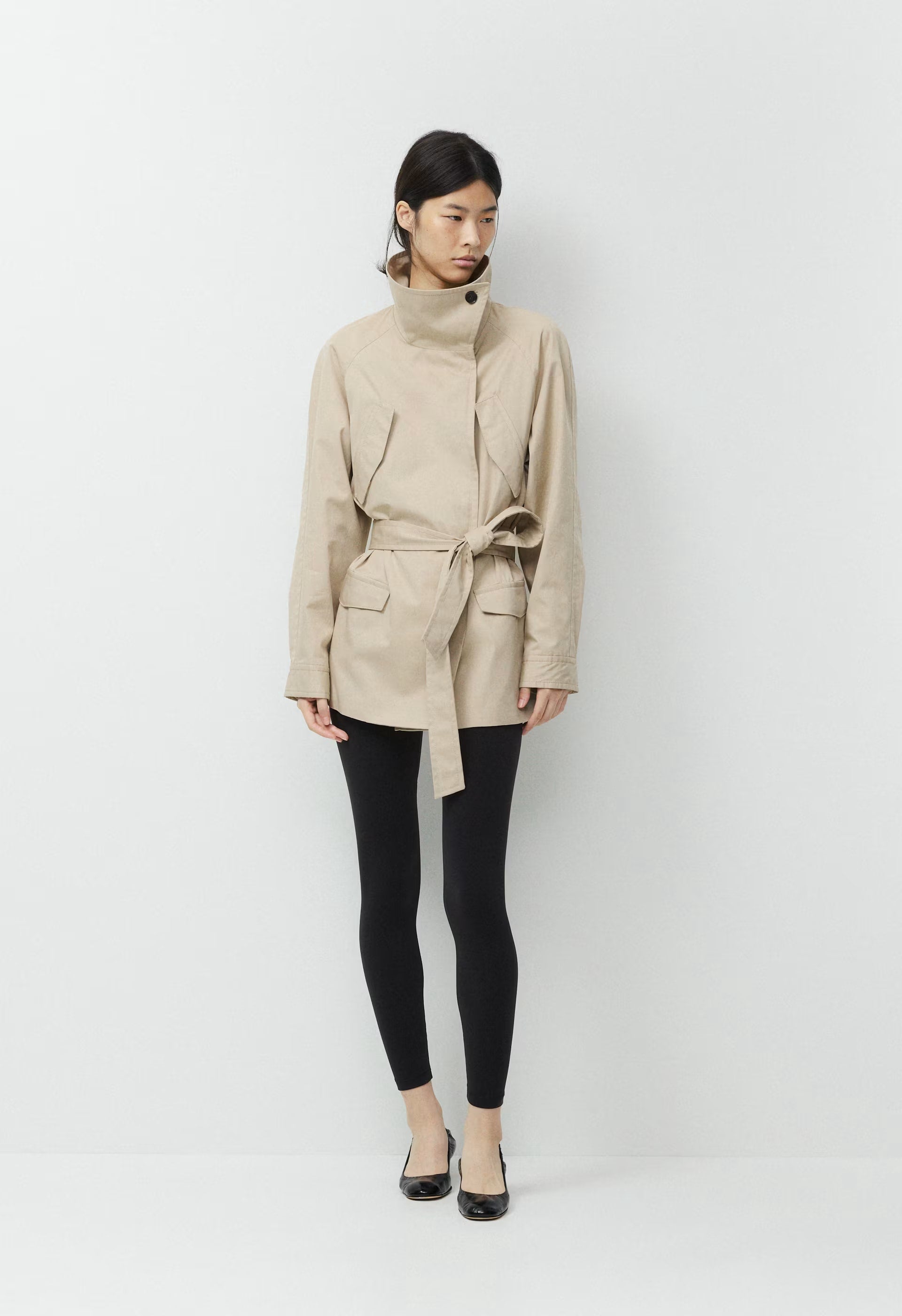 The Nightingale Trench Coat - City Twill - MARCONA BEIGE