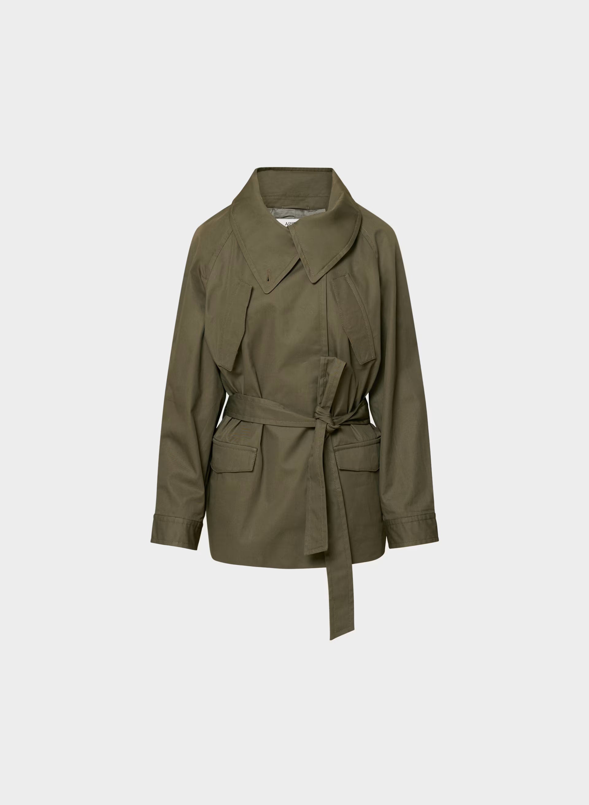 The Nightingale Trench Coat - City Twill - ATLAS OLIVE