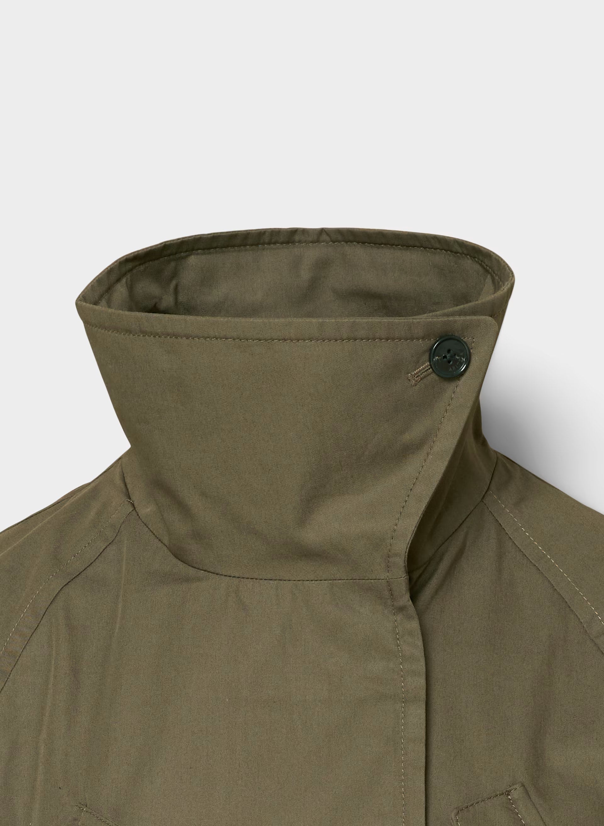 The Nightingale Trench Coat - City Twill - ATLAS OLIVE