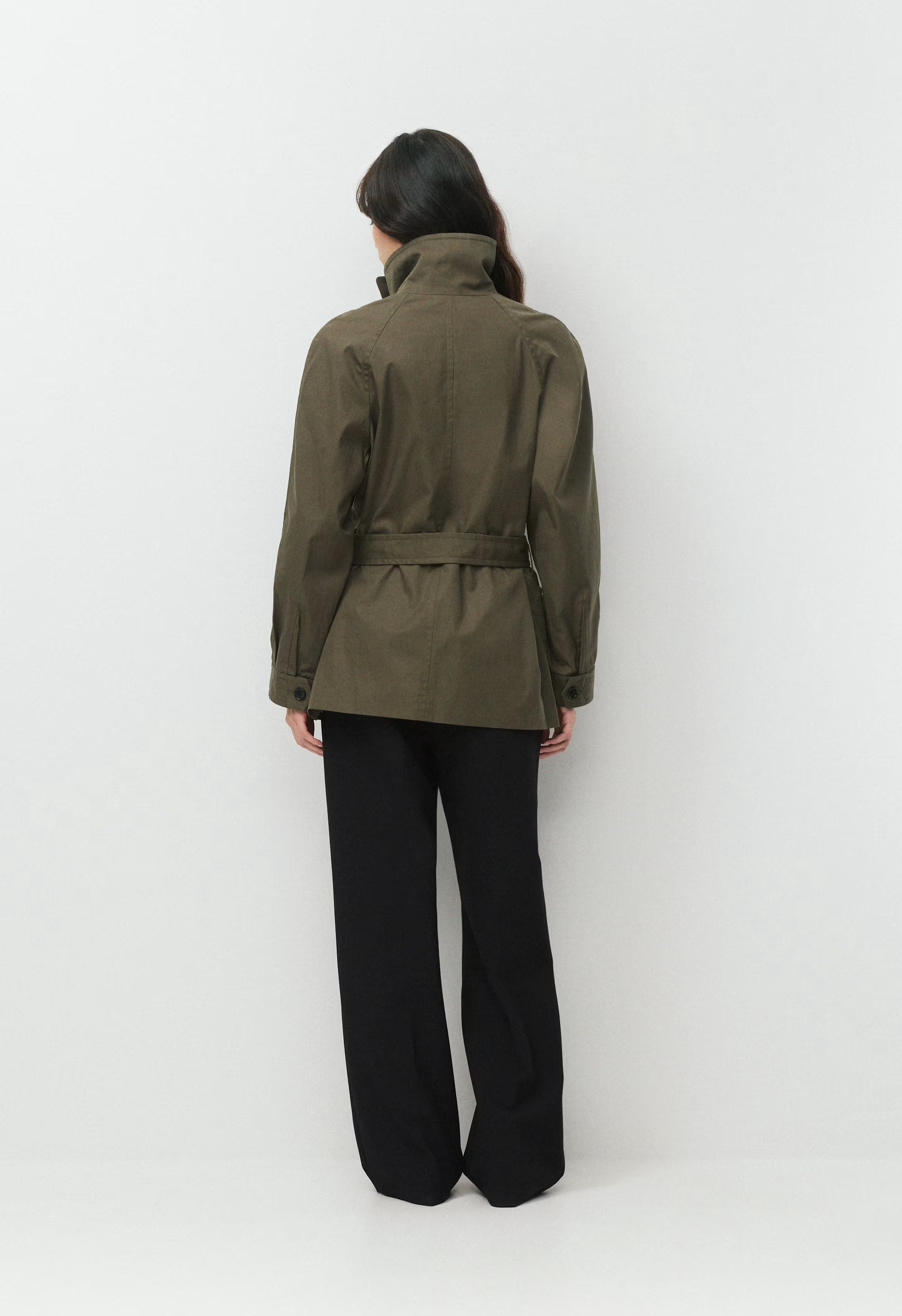 The Nightingale Trench Coat - City Twill - ATLAS OLIVE