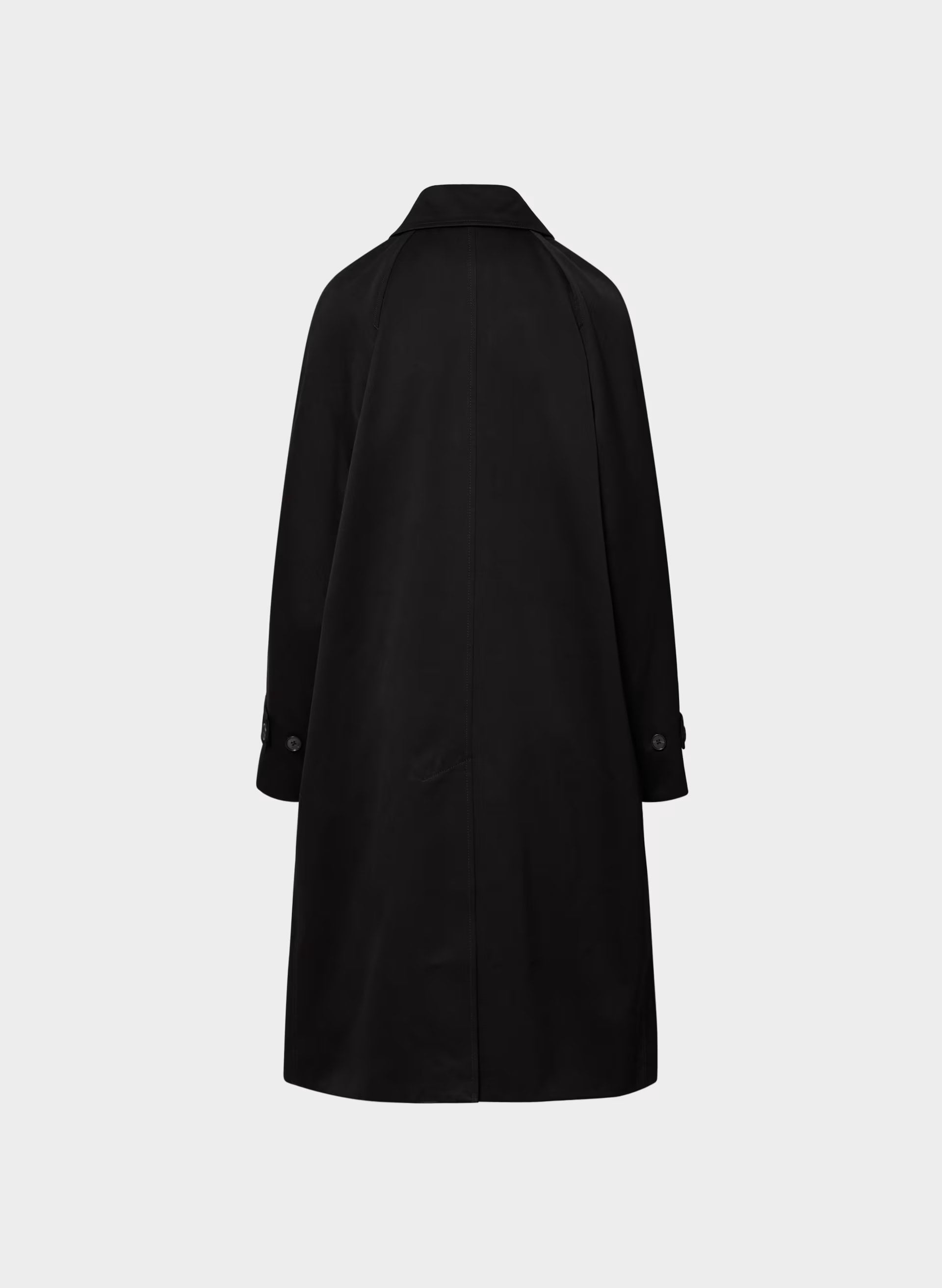 The Regent Trench Coat - Rich Twill - BLACK