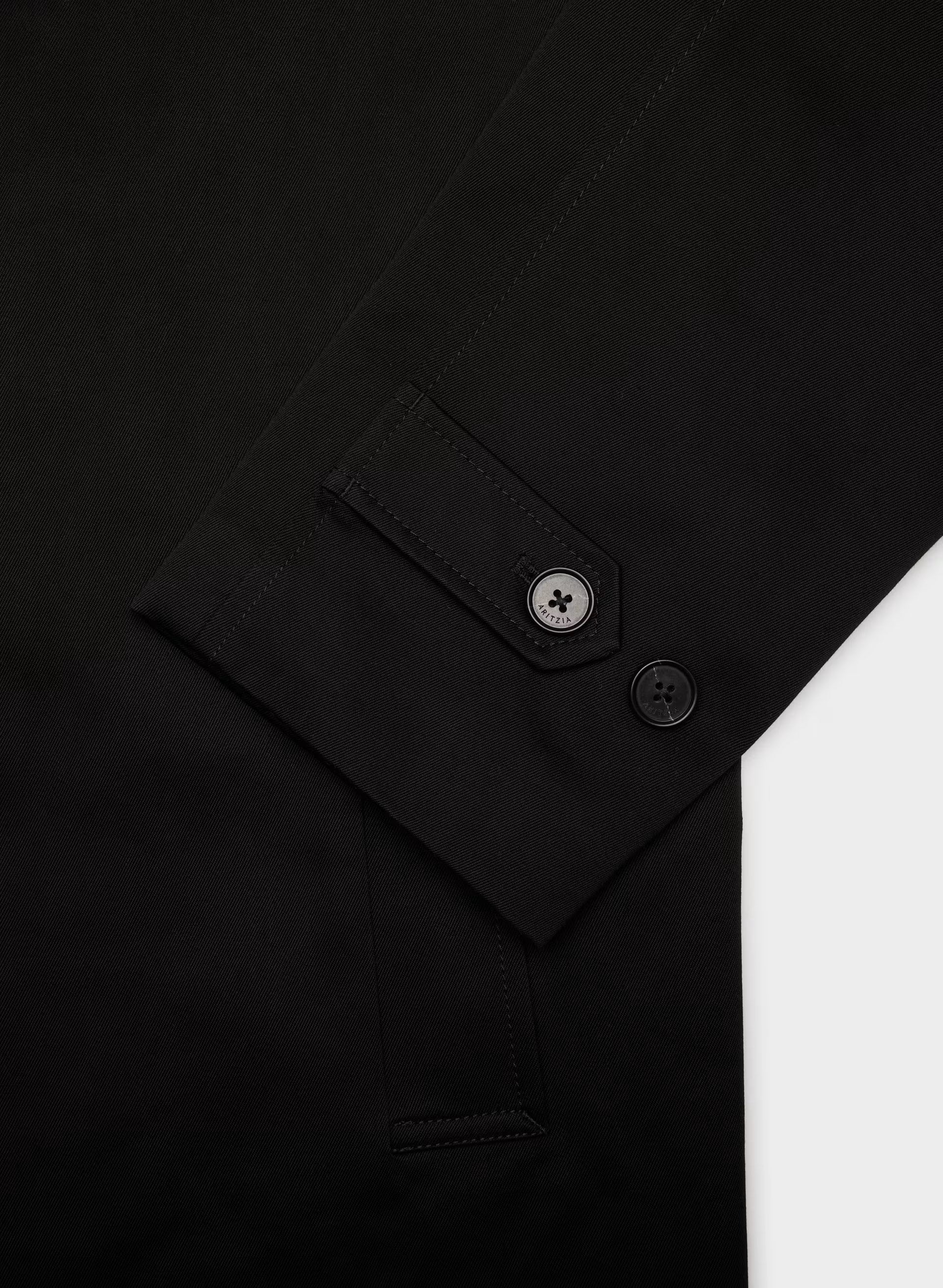 The Regent Trench Coat - Rich Twill - BLACK