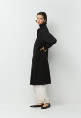 The Regent Trench Coat - Rich Twill - BLACK