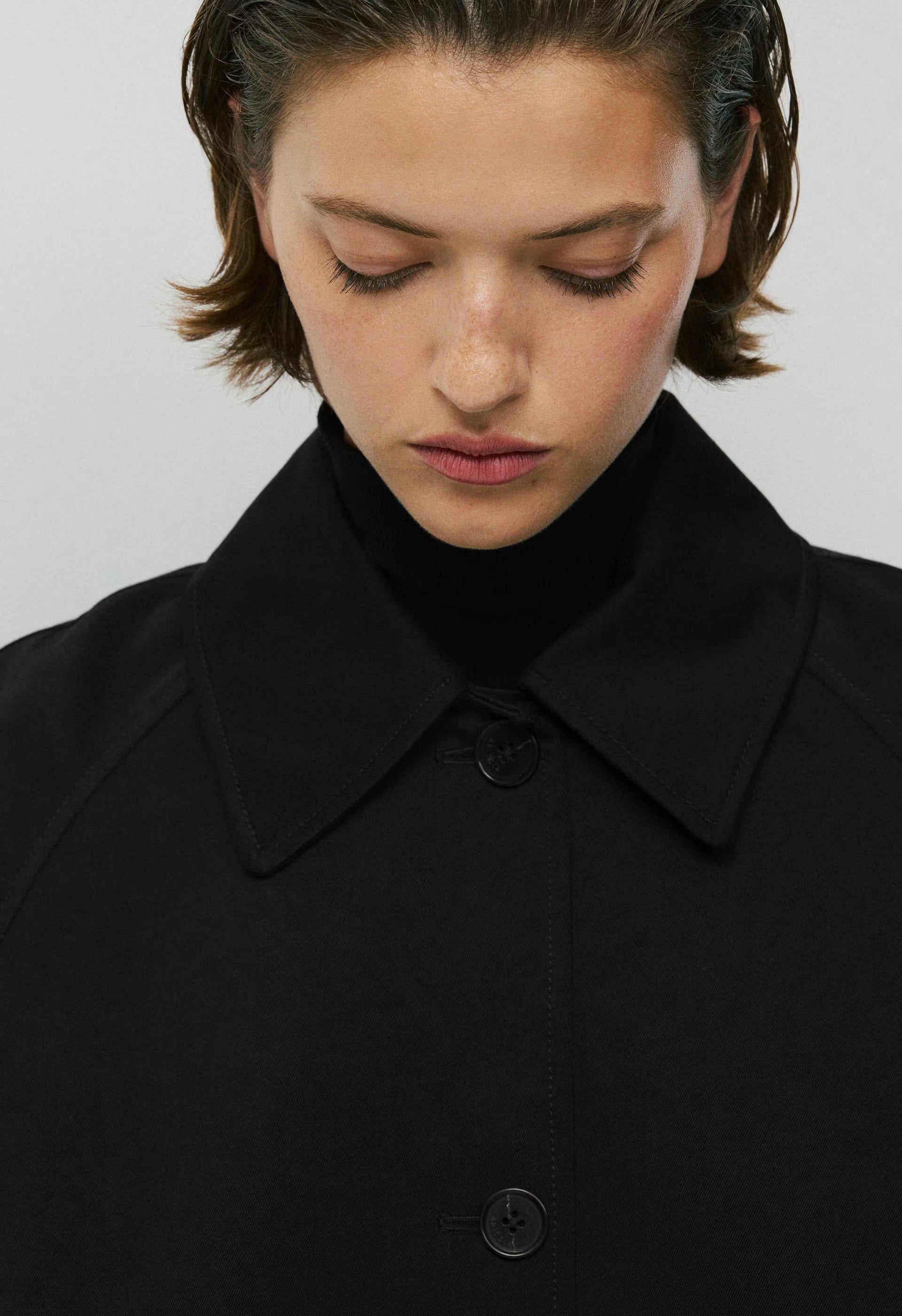 The Regent Trench Coat - Rich Twill - BLACK