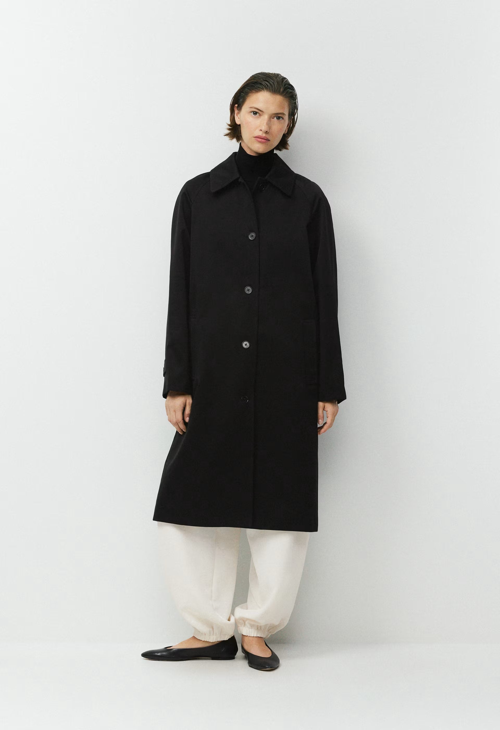The Regent Trench Coat - Rich Twill - BLACK