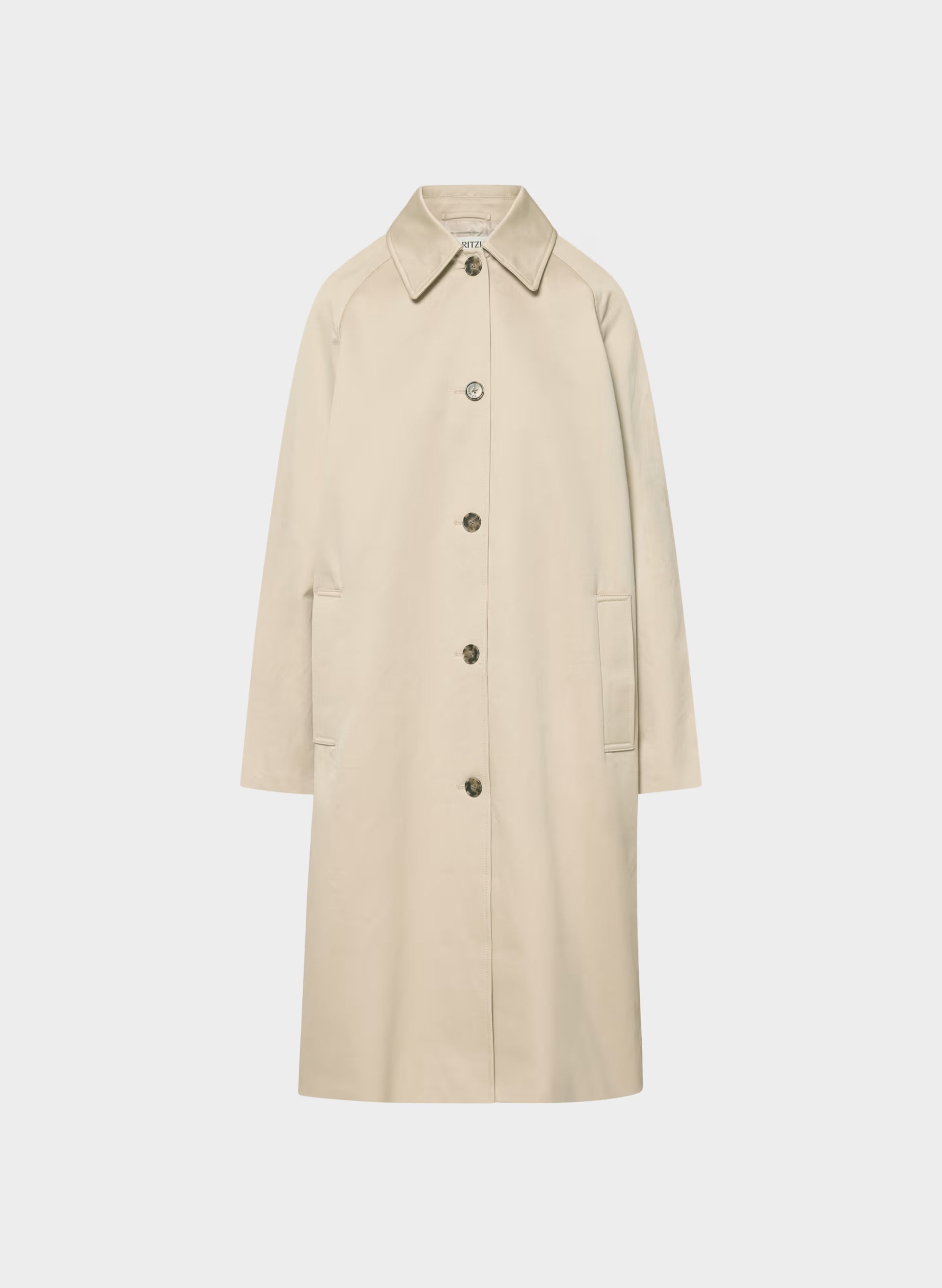 The Regent Trench Coat - Rich Twill - MARCONA BEIGE