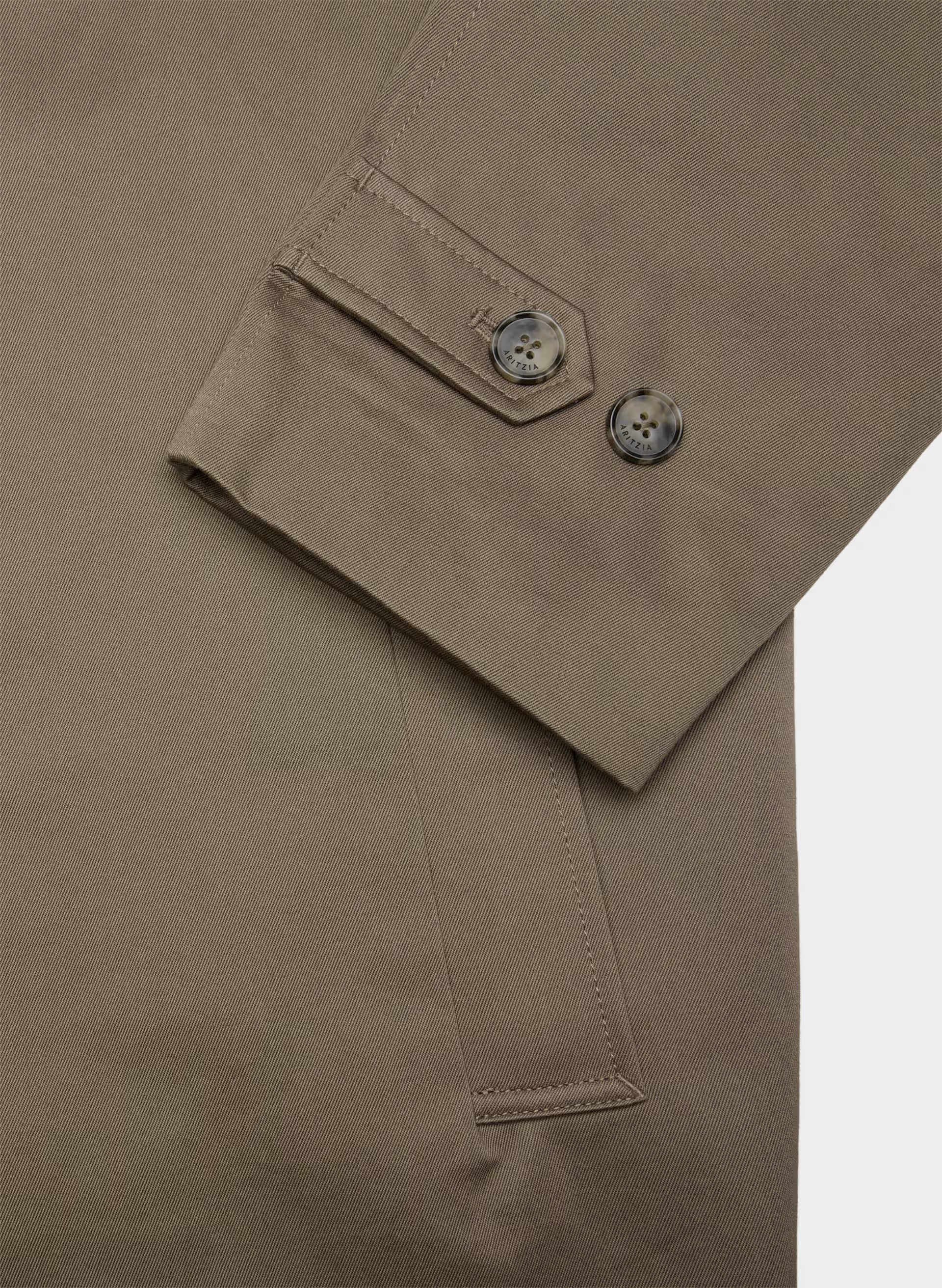 The Regent Trench Coat - Rich Twill - COLA TAUPE