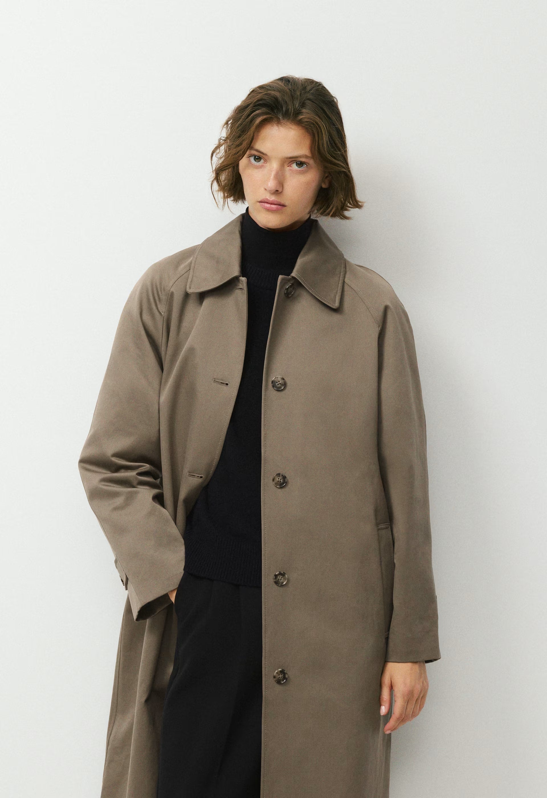 The Regent Trench Coat - Rich Twill - COLA TAUPE