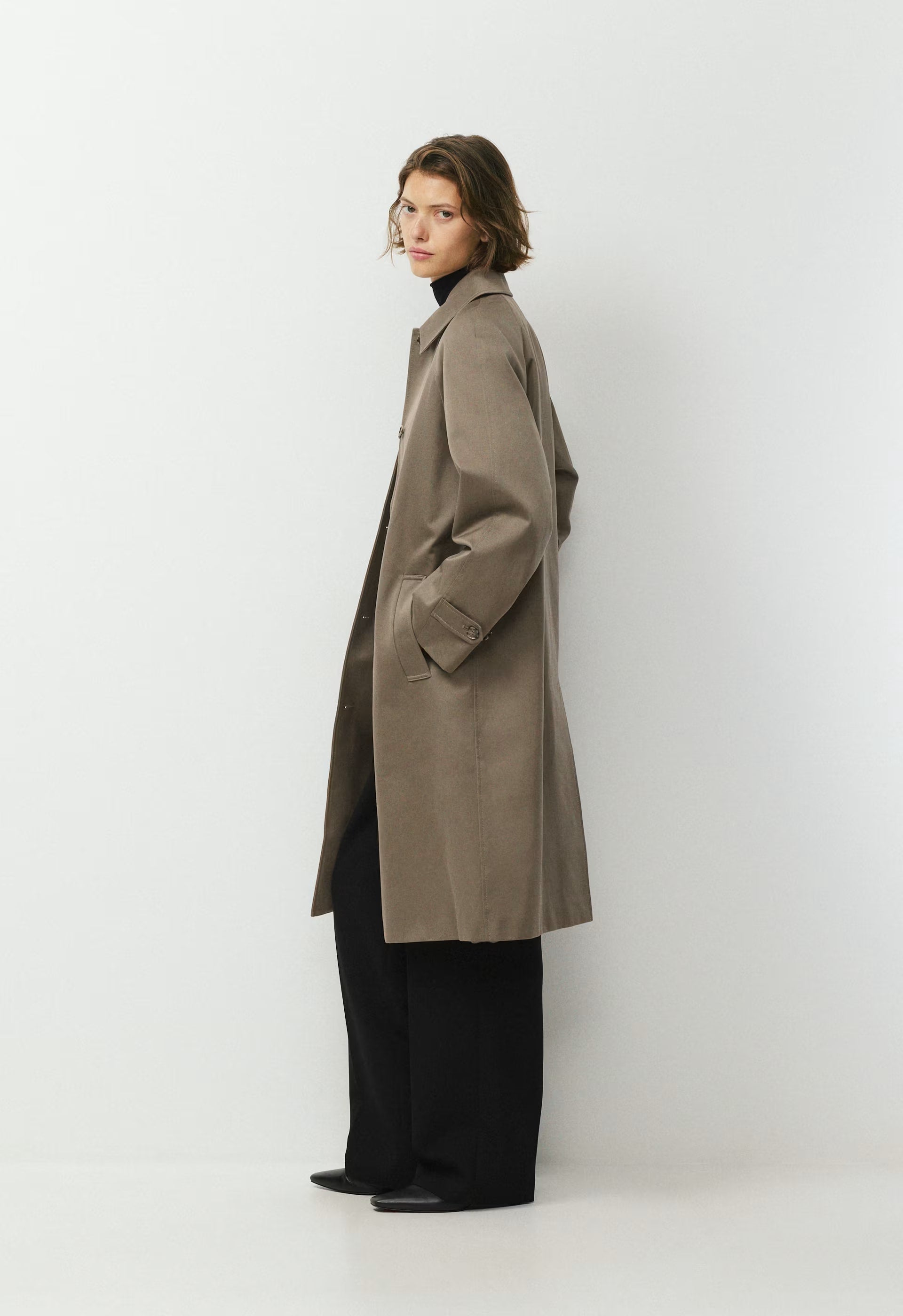 The Regent Trench Coat - Rich Twill - COLA TAUPE