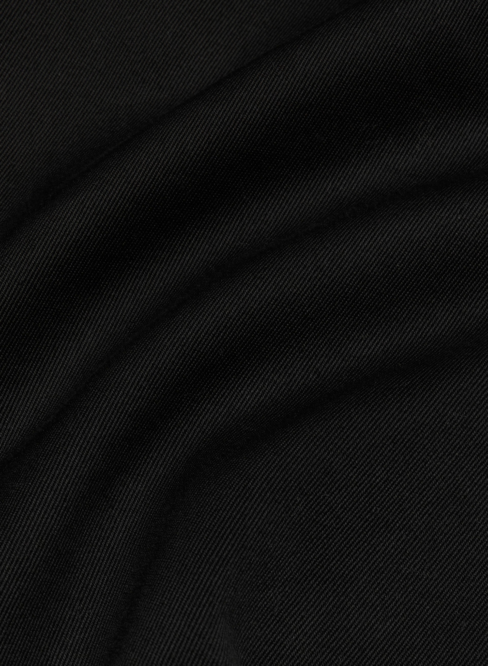 The Regent Short Trench Coat - Rich Twill - BLACK