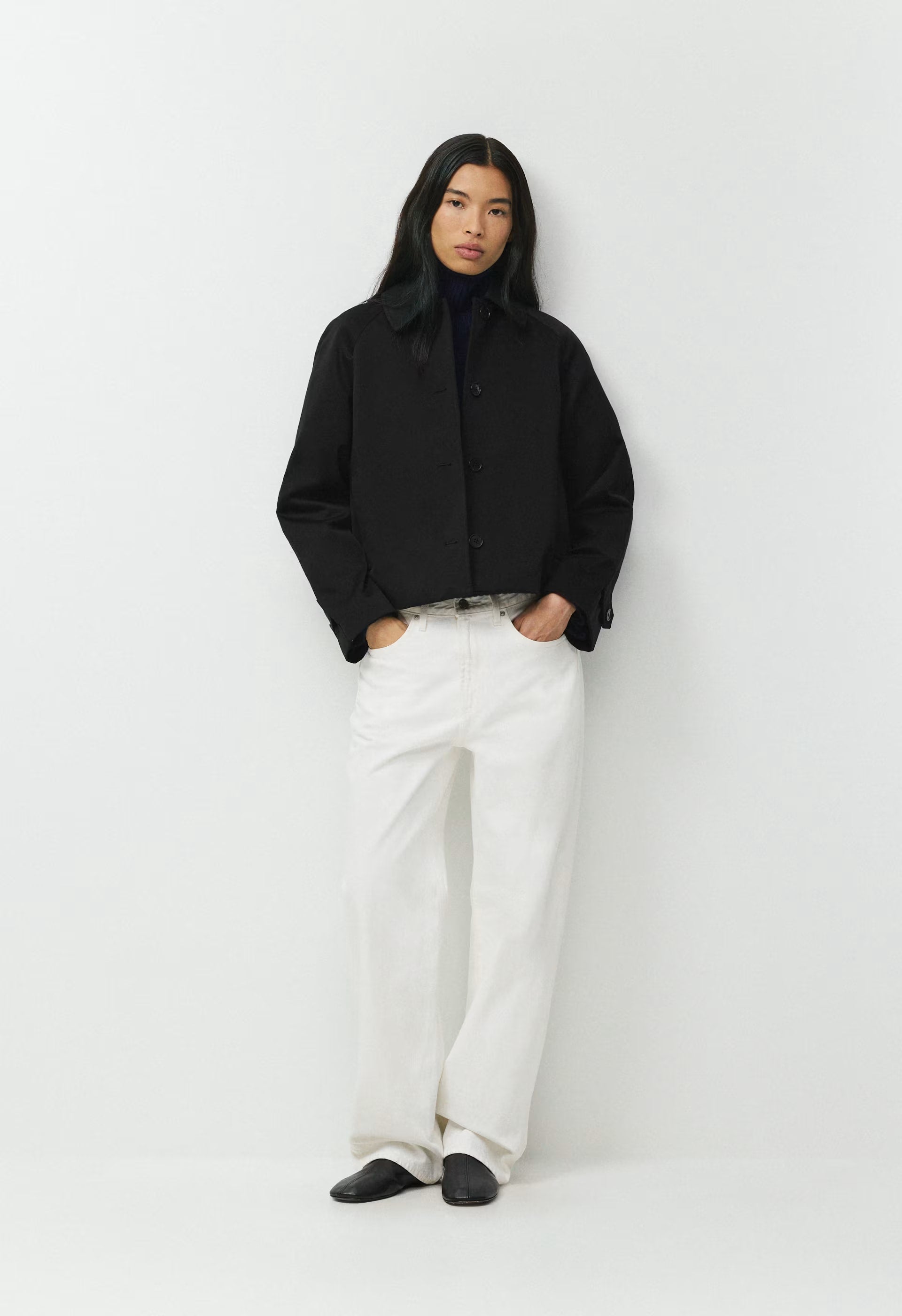 The Regent Short Trench Coat - Rich Twill - MARCONA BEIGE