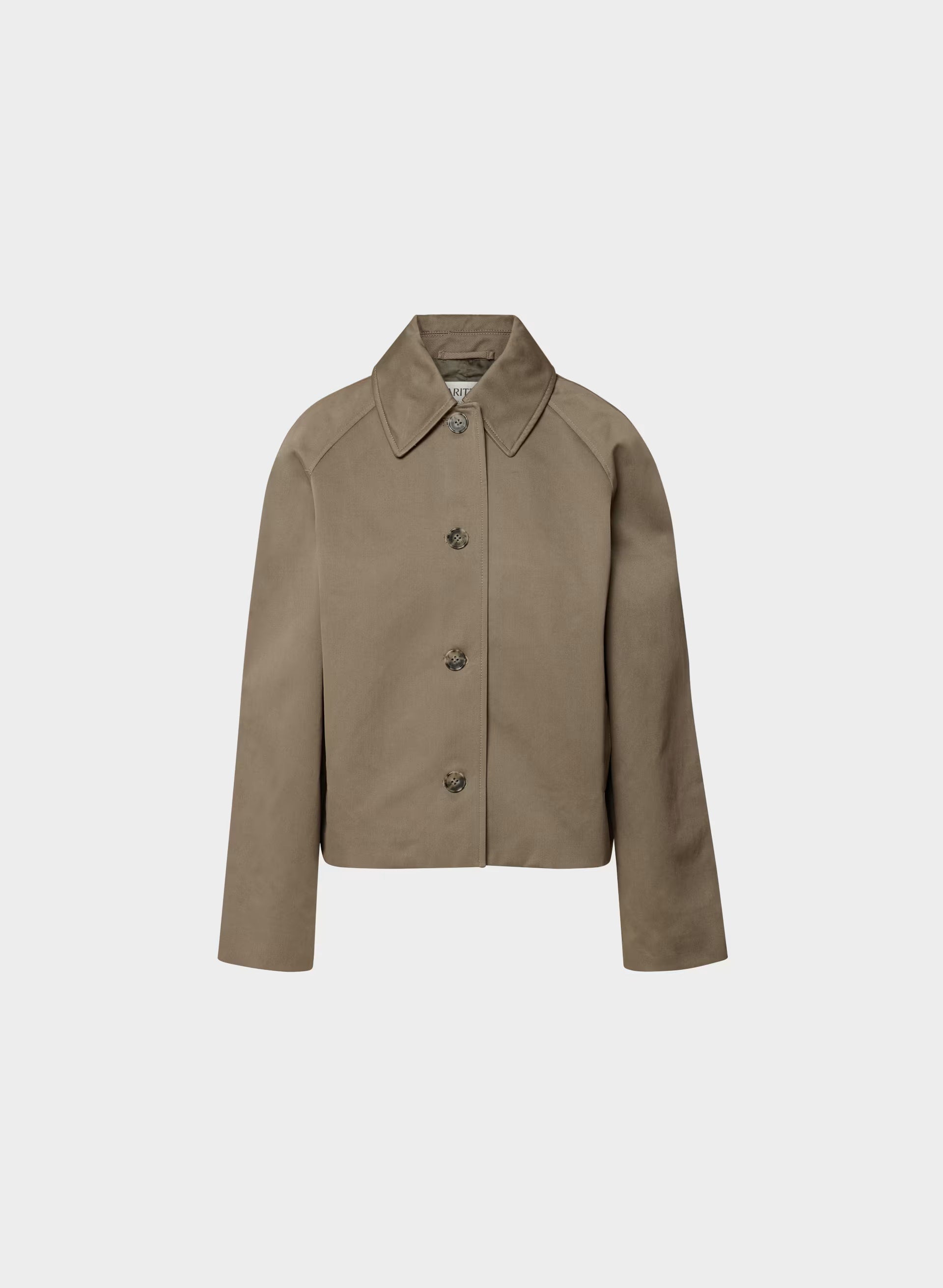 The Regent Short Trench Coat - Rich Twill - COLA TAUPE