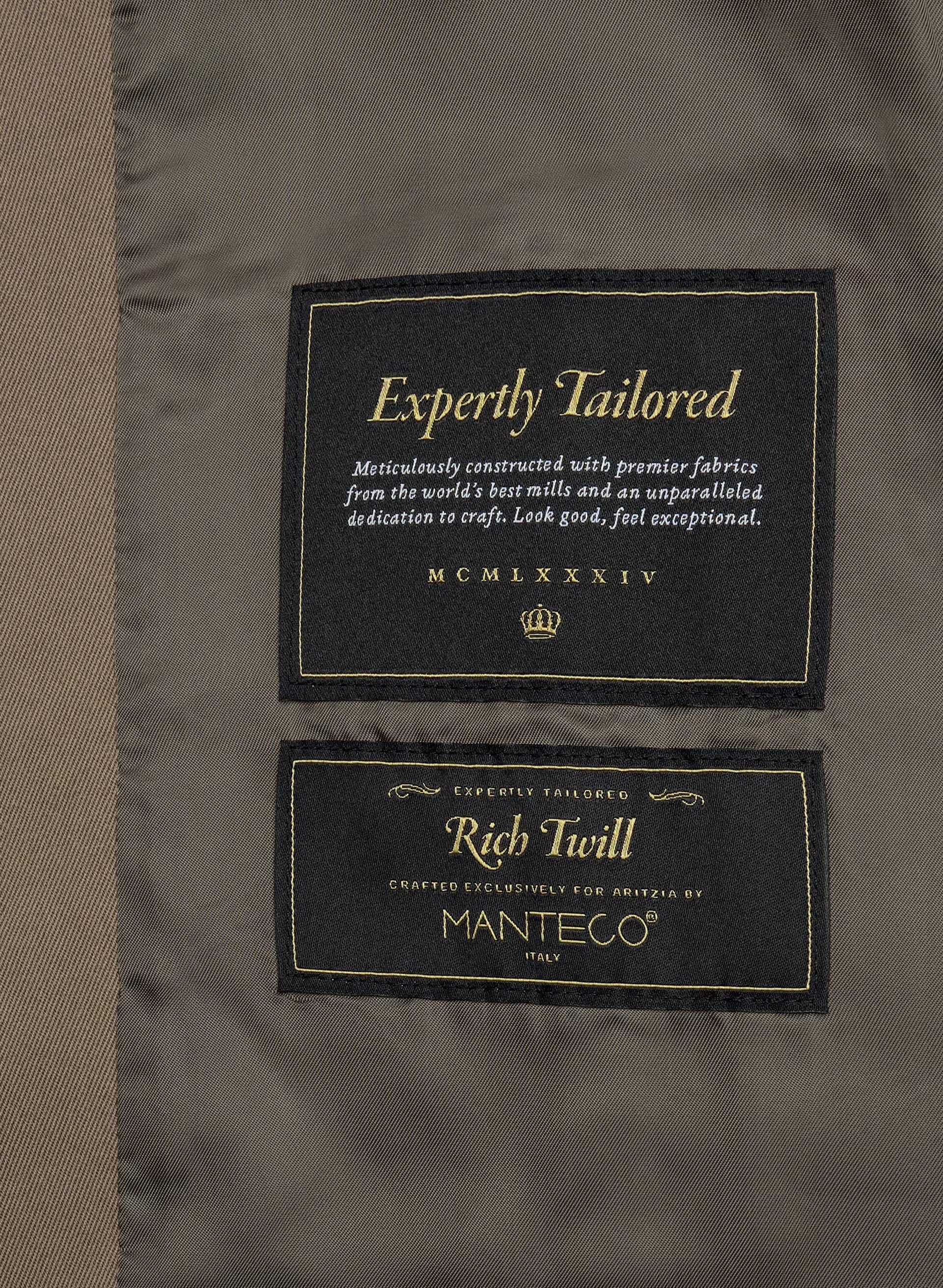 The Regent Short Trench Coat - Rich Twill - COLA TAUPE