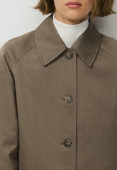 The Regent Short Trench Coat - Rich Twill - COLA TAUPE
