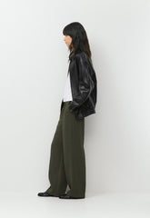 The Effortless Pant™ Lo-Rise - Crepette™ - FLINT GREEN
