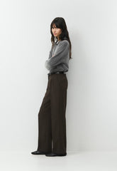 The Effortless Pant™ Lo-Rise - Crepette™ - CACAO NIB BROWN