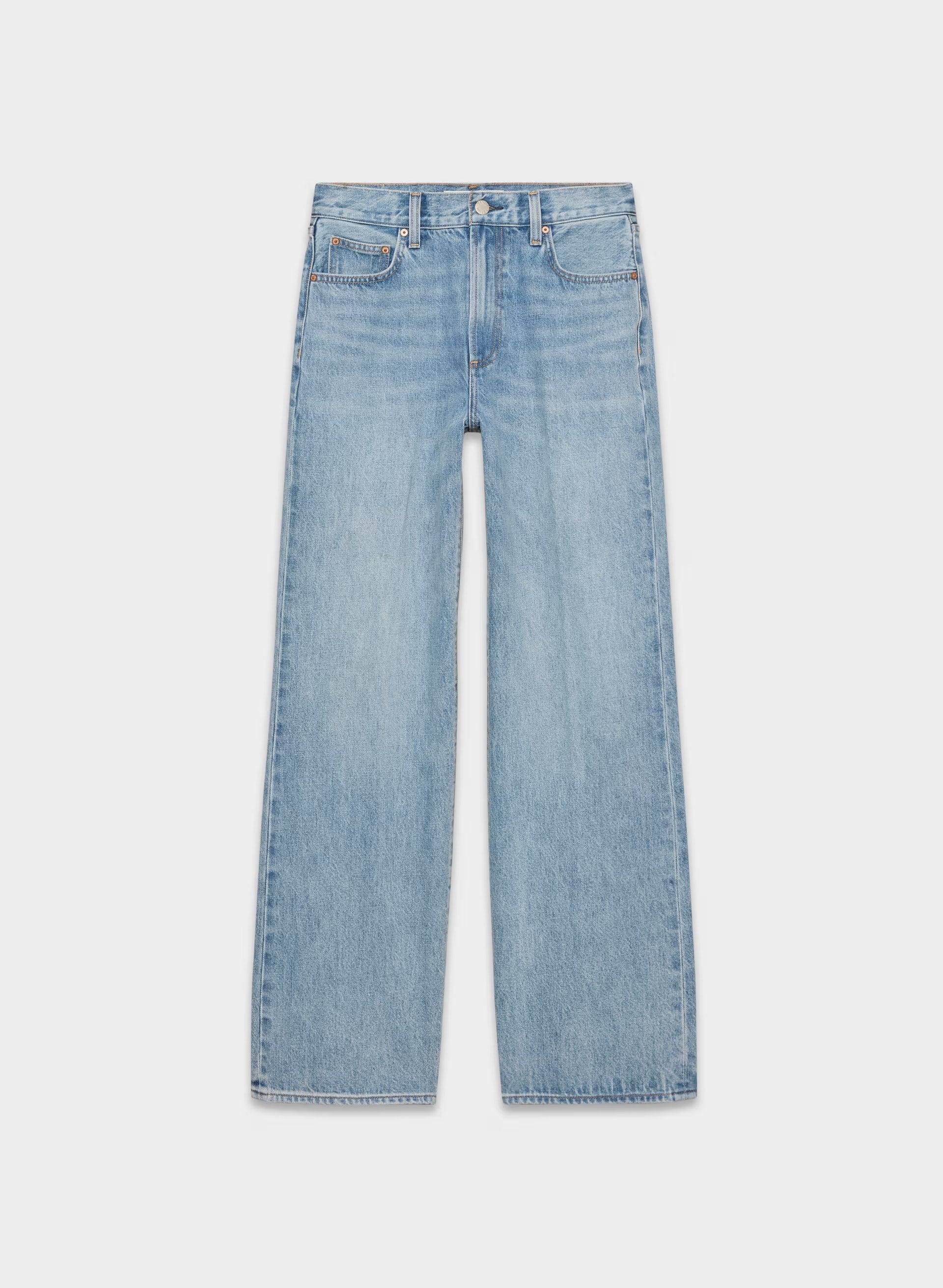 Denim Forum The Farrah Hi-Rise Wide Jean - 7 YRS BLEU TABOO