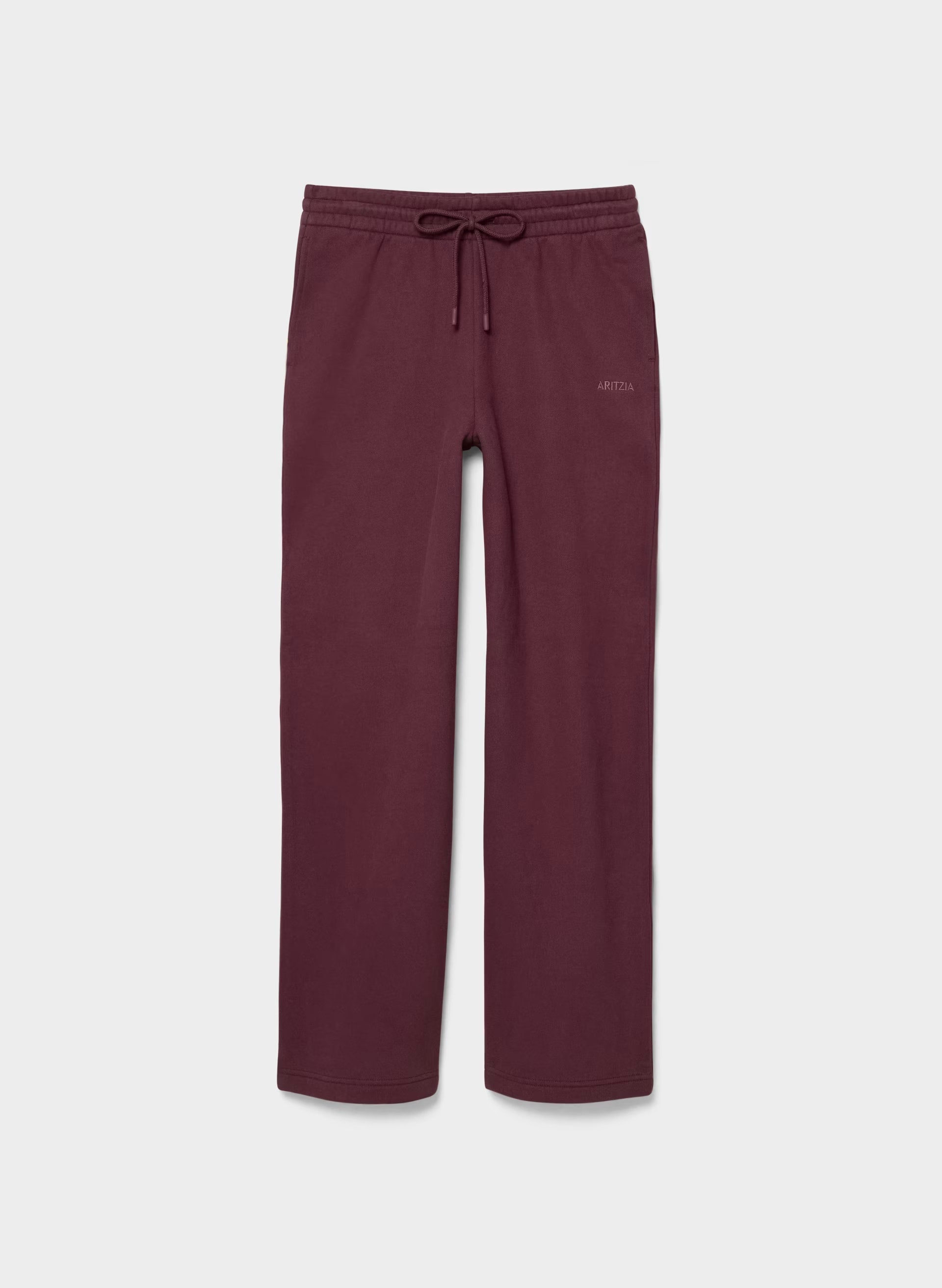 Cozy Sweatfleece Boyfriend Wide Sweatpant - GALA PLUM