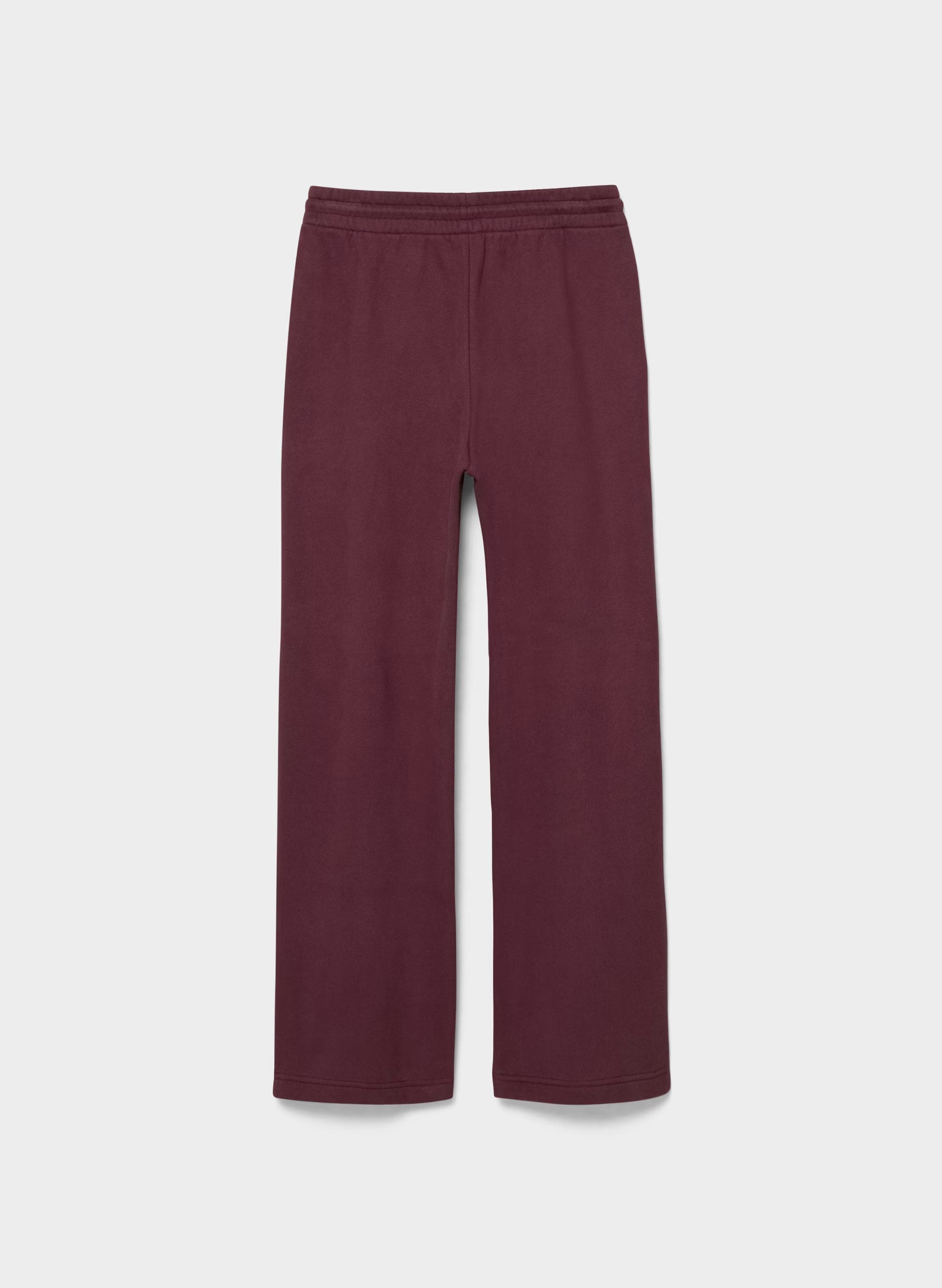 Cozy Sweatfleece Boyfriend Wide Sweatpant - GALA PLUM