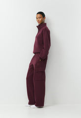 Cozy Sweatfleece Mega Cargo™ Sweatpant - GALA PLUM