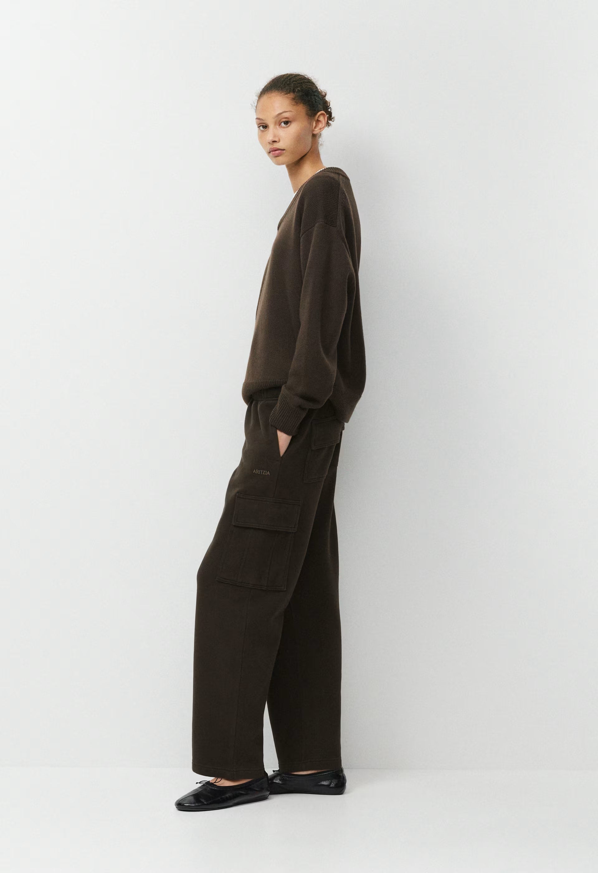 Cozy Sweatfleece Mega Cargo™ Sweatpant - CACAO NIB BROWN