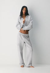 Cozy Sweatfleece Mega Cargo™ Sweatpant - HEATHER CHROME