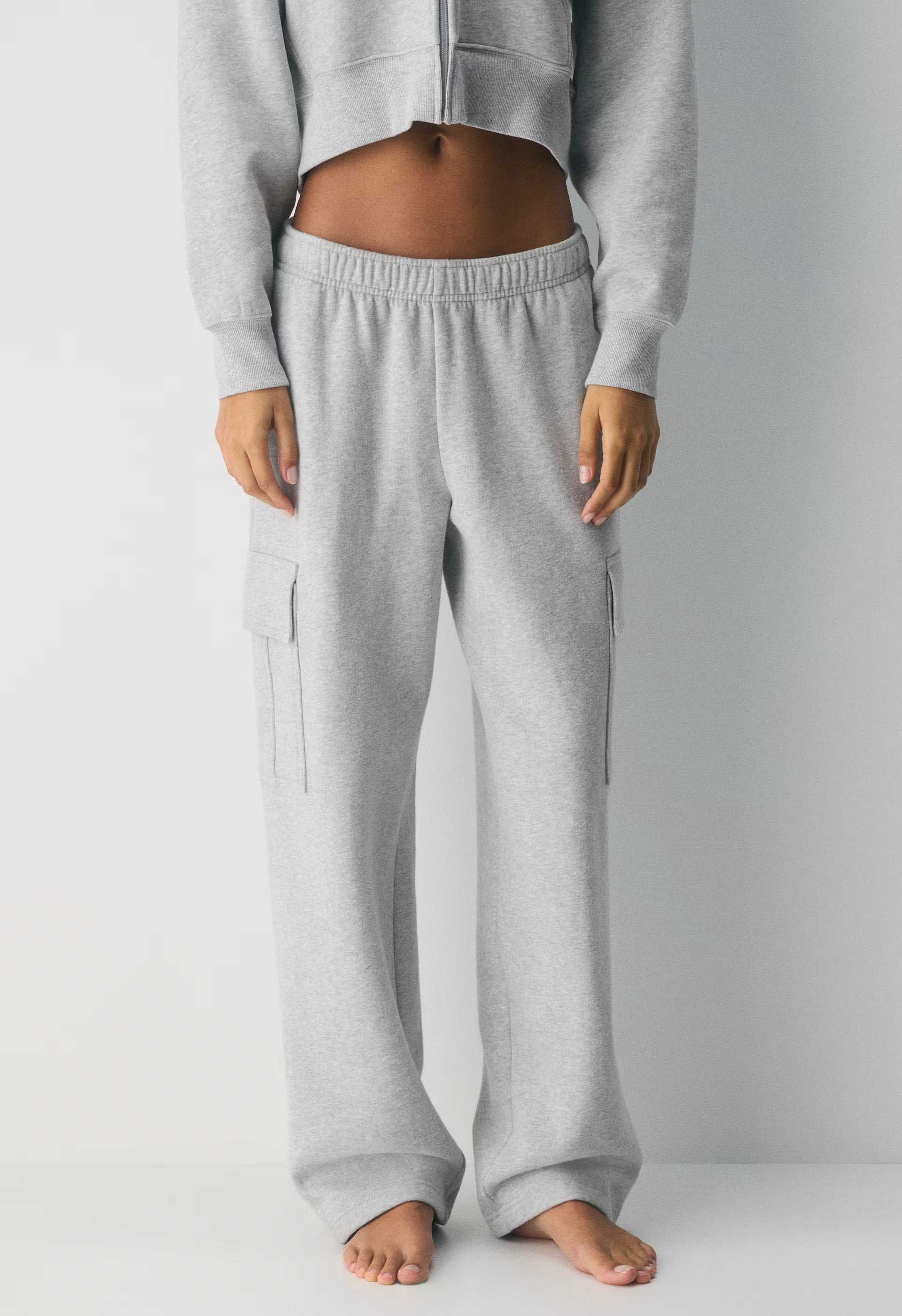 Cozy Sweatfleece Mega Cargo™ Sweatpant - HEATHER CHROME