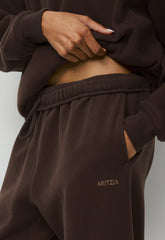 Cozy Sweatfleece Mega Jogger - RICH MOCHA BROWN