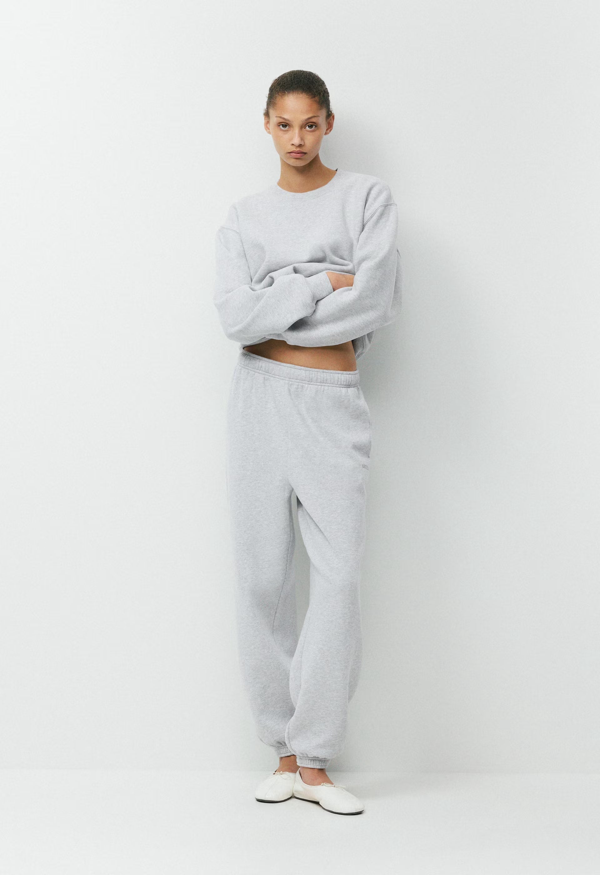 Cozy Sweatfleece Mega Jogger - HEATHER CHROME