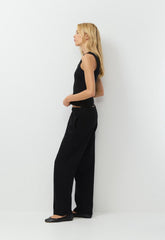 Cozy Sweatfleece Mega Straight™ Sweatpant - BLACK