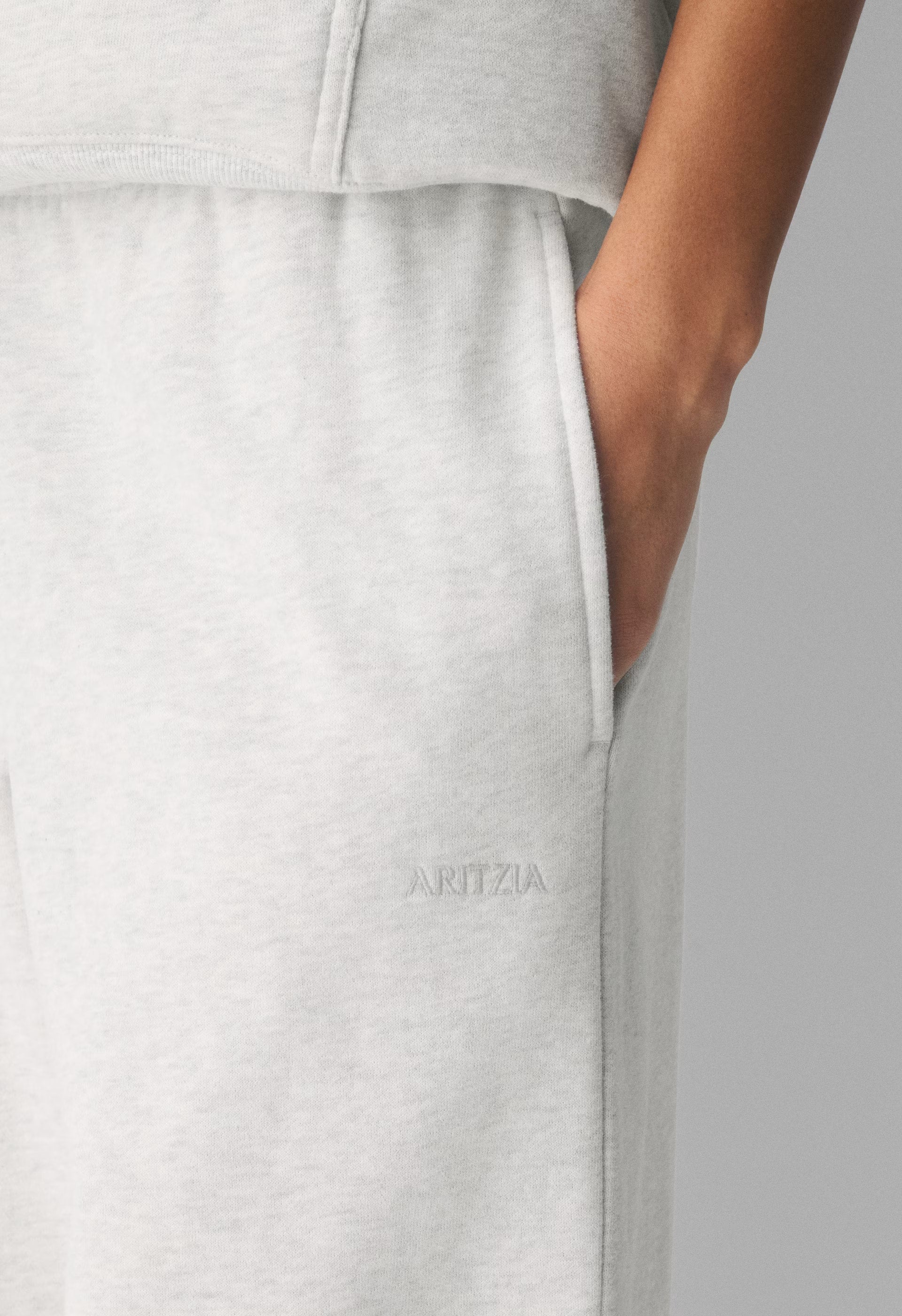Cozy Sweatfleece Mega Straight™ Sweatpant - HEATHER CLOUD WHITE