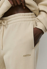 Cozy Sweatfleece Boyfriend Wide Sweatpant - MULLEIN