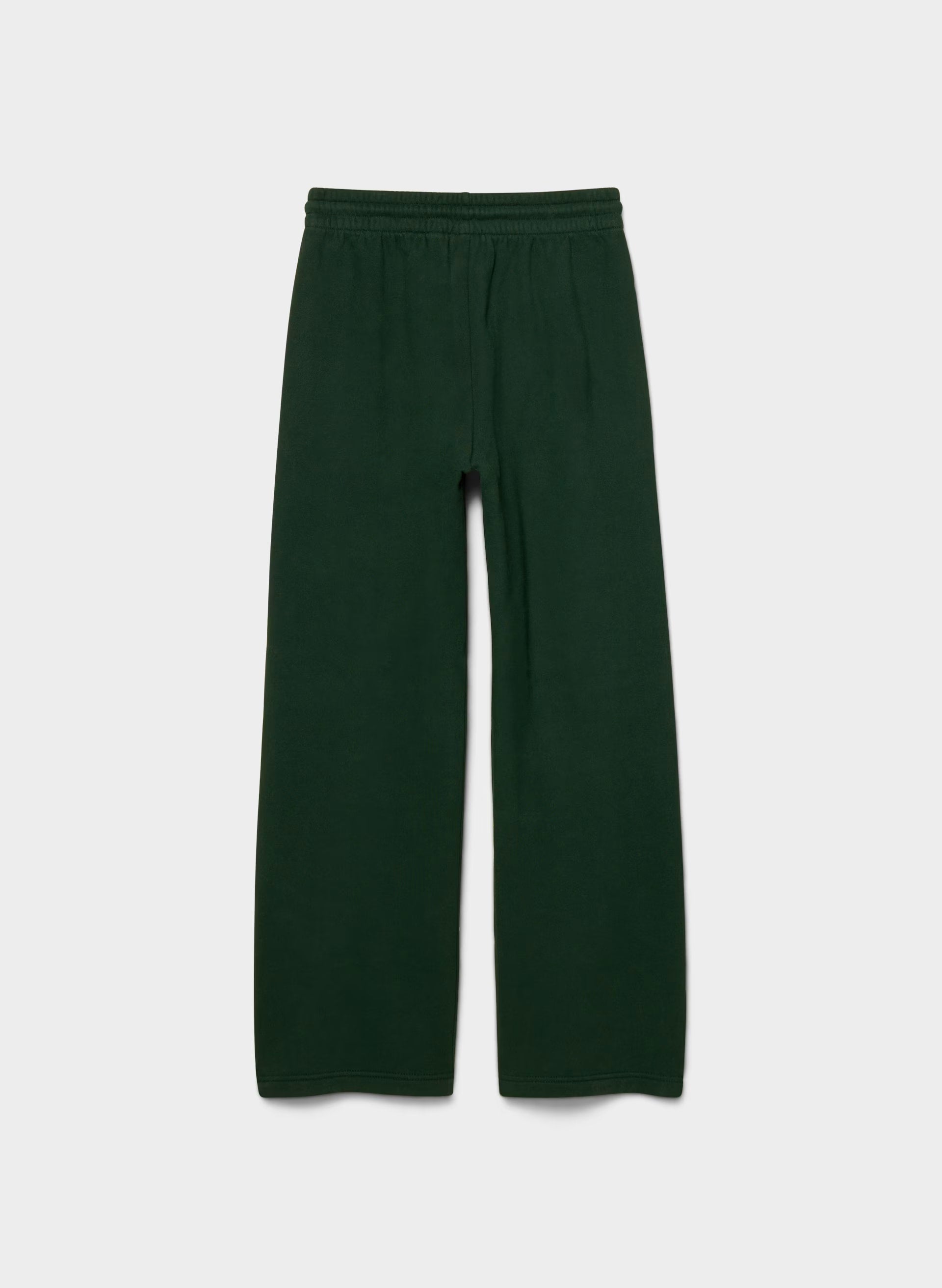 Cozy Sweatfleece Boyfriend Wide Sweatpant - FIGTREE GREEN