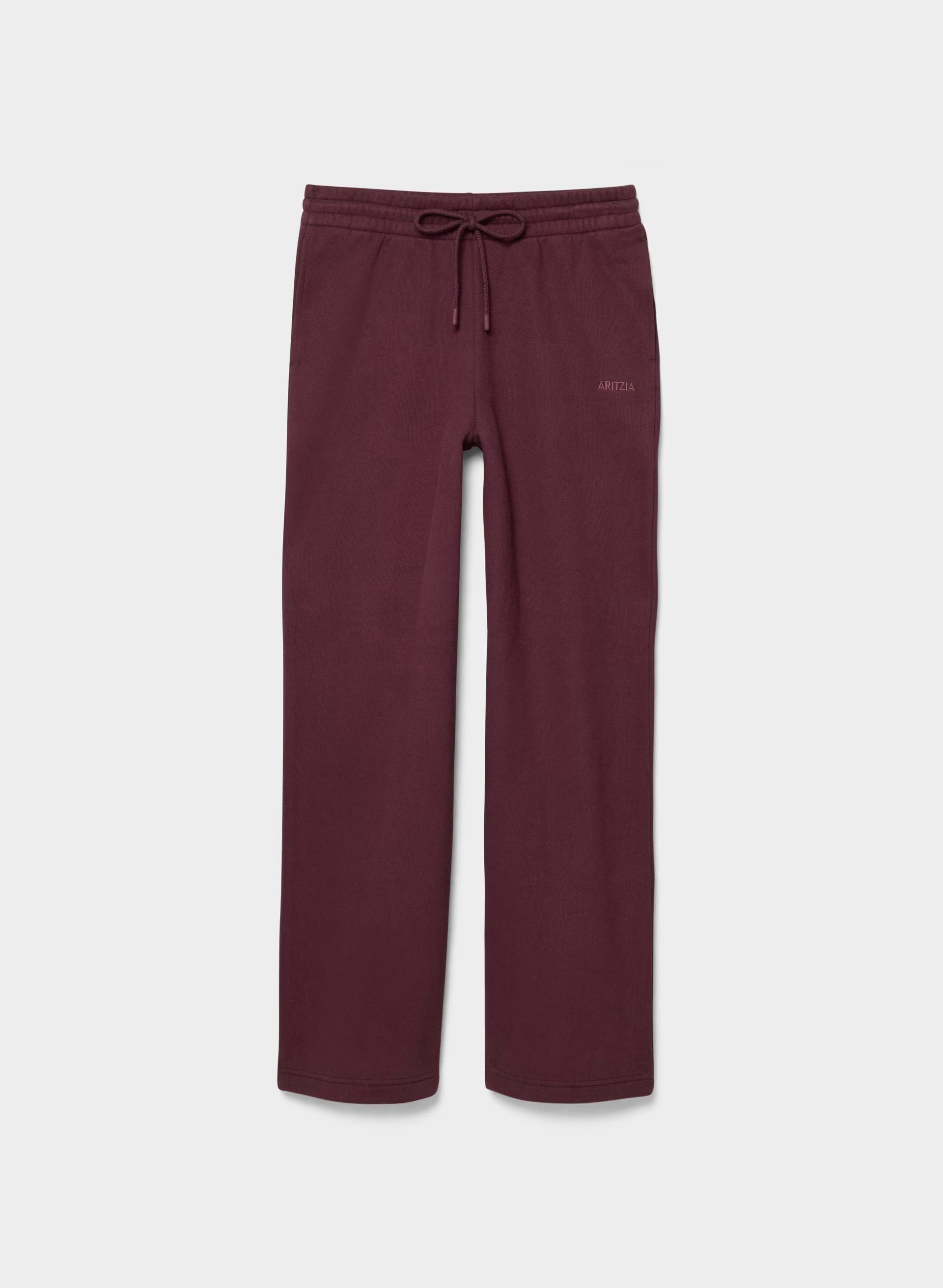 Cozy Sweatfleece Boyfriend Wide Sweatpant - GALA PLUM