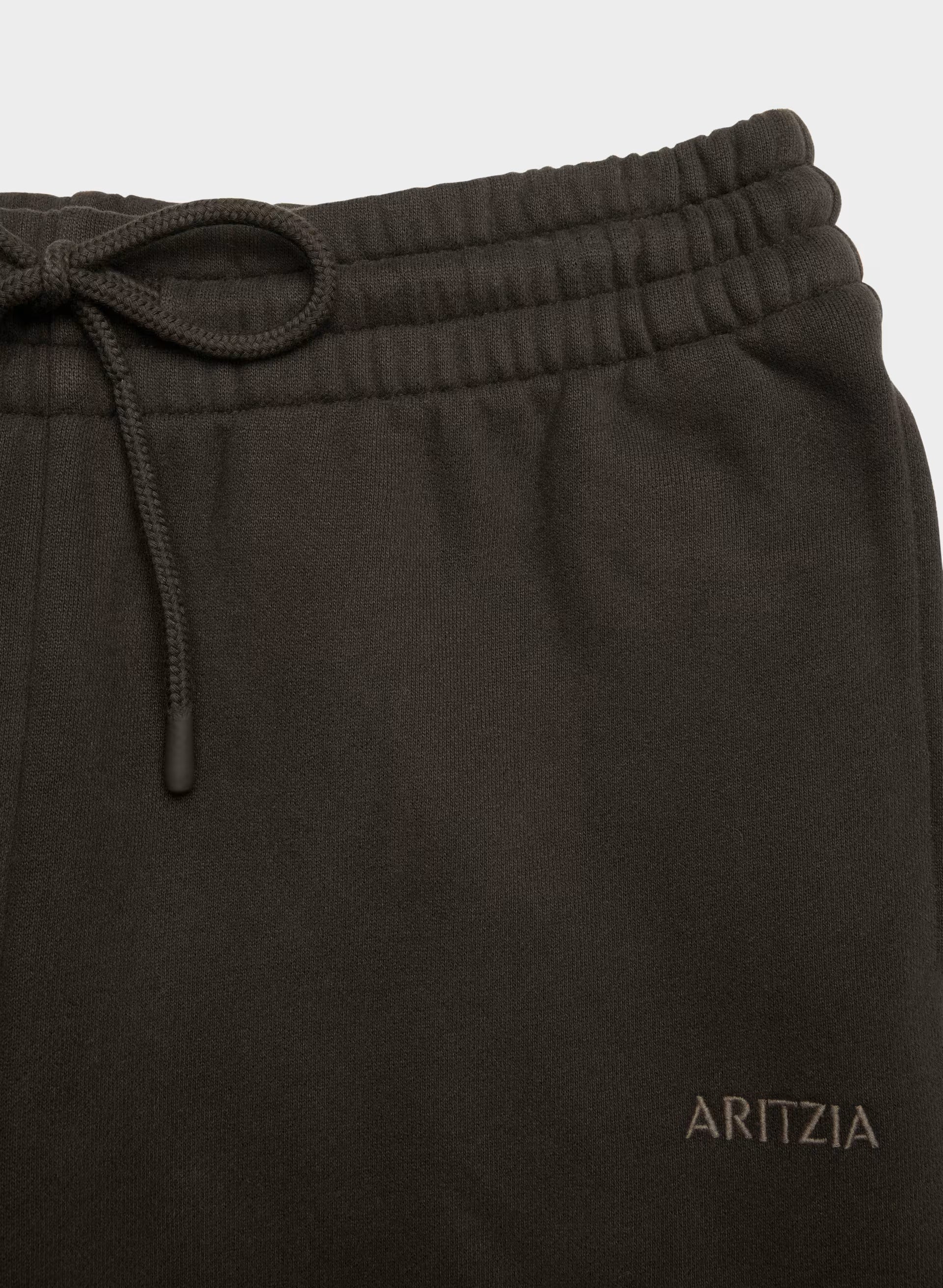 Cozy Sweatfleece Boyfriend Wide Sweatpant - CACAO NIB BROWN