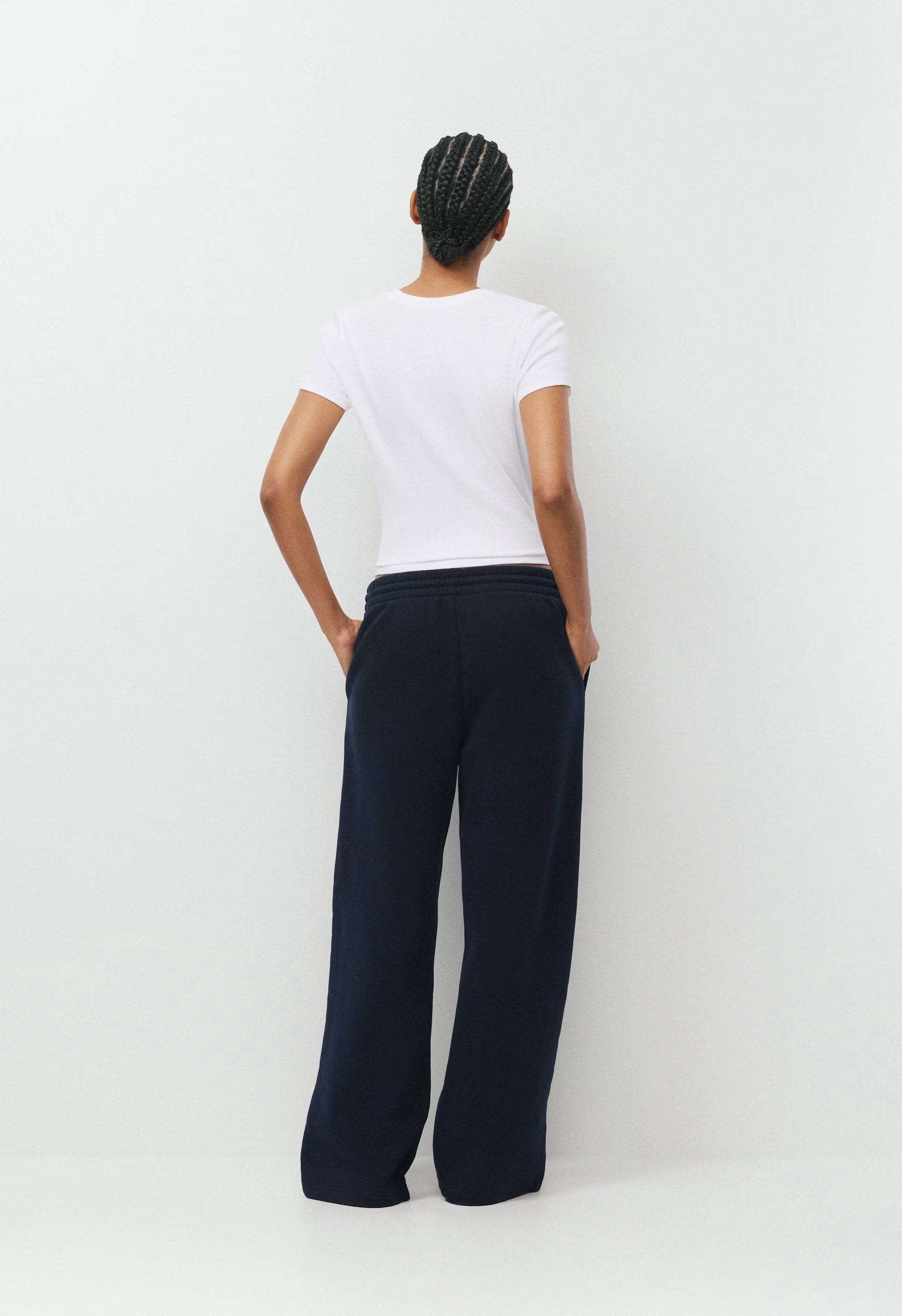 Cozy Sweatfleece Boyfriend Wide Sweatpant - ADMIRAL NAVY