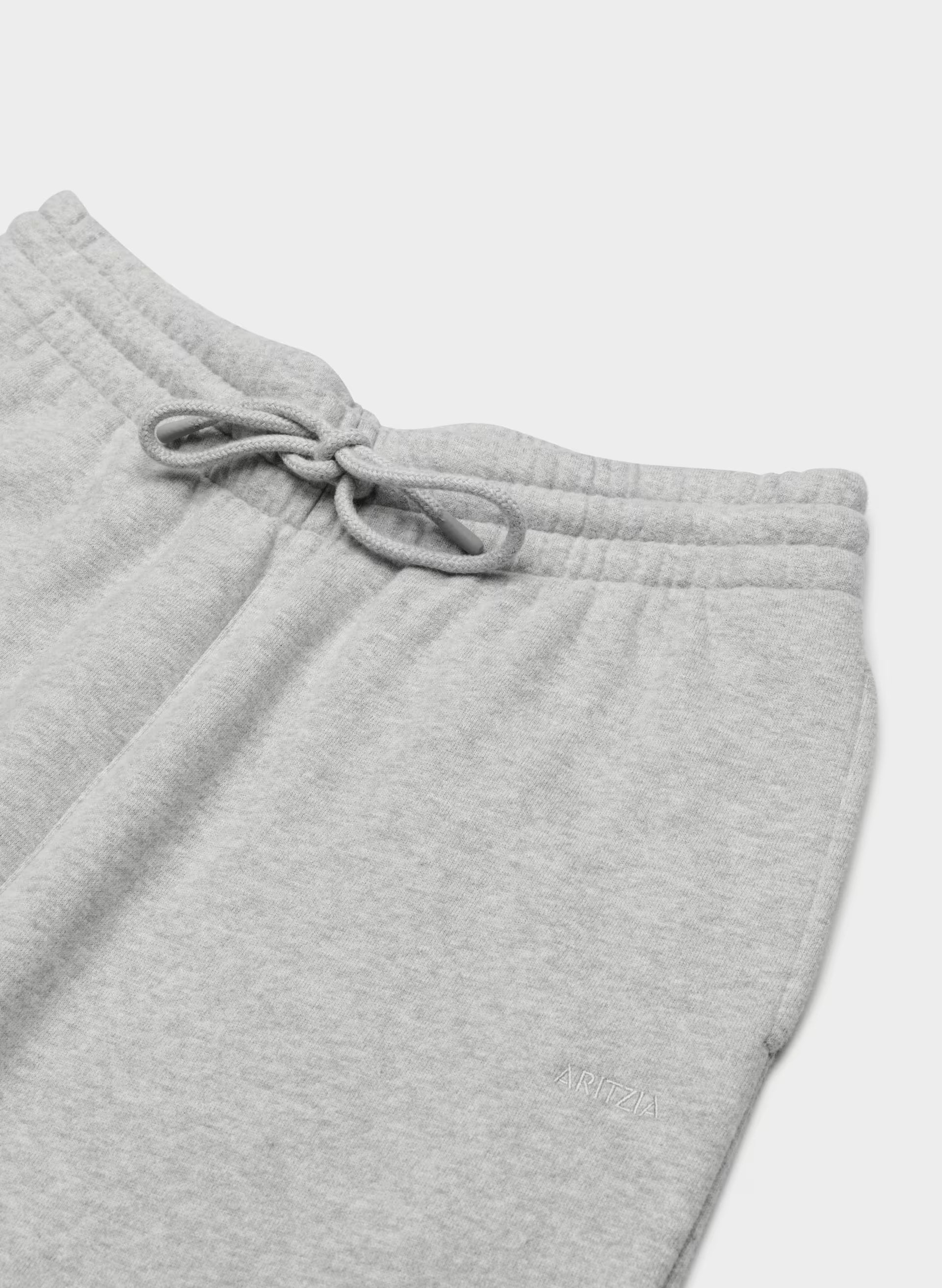 Cozy Sweatfleece Boyfriend Wide Sweatpant - HEATHER CHROME