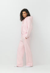 Cozy Sweatfleece Boyfriend Wide Sweatpant - MAGNOLIA