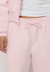 Cozy Sweatfleece Boyfriend Wide Sweatpant - MAGNOLIA