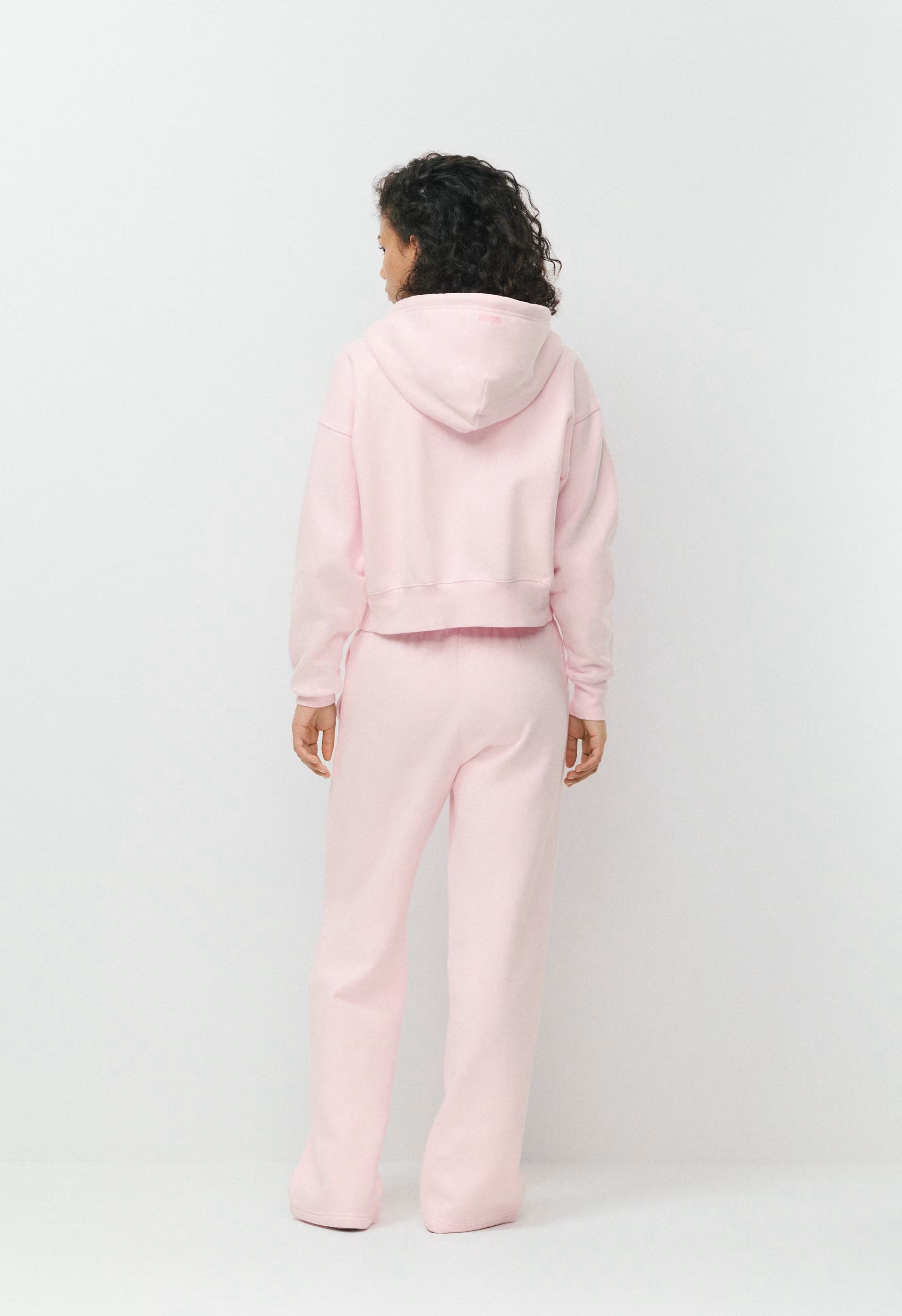 Cozy Sweatfleece Boyfriend Wide Sweatpant - MAGNOLIA