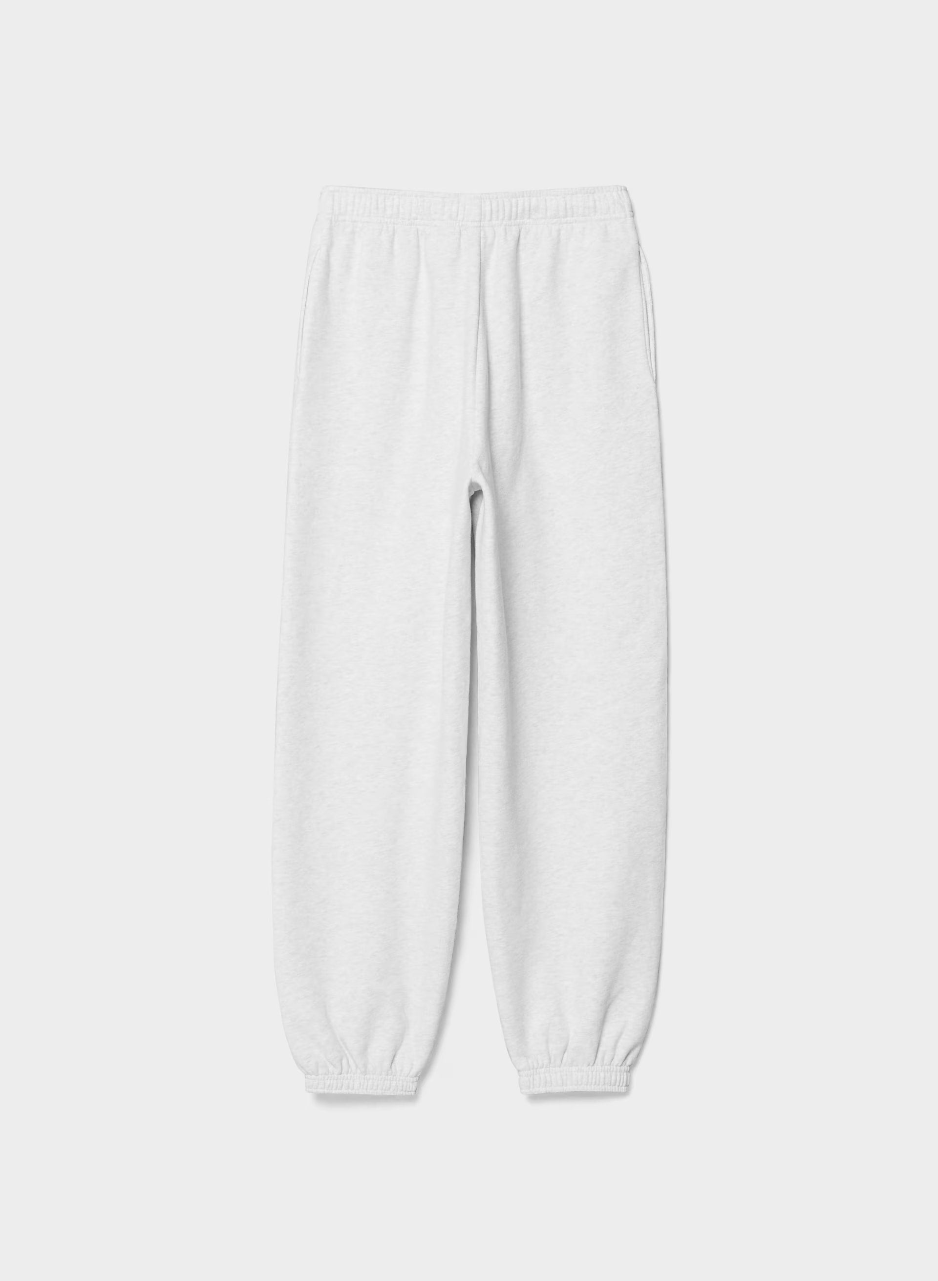 Cozy Sweatfleece Mega Jogger - HTR CLD WHITE/VSTY RED