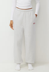 Cozy Sweatfleece Mega Jogger - HTR CLD WHITE/VSTY RED