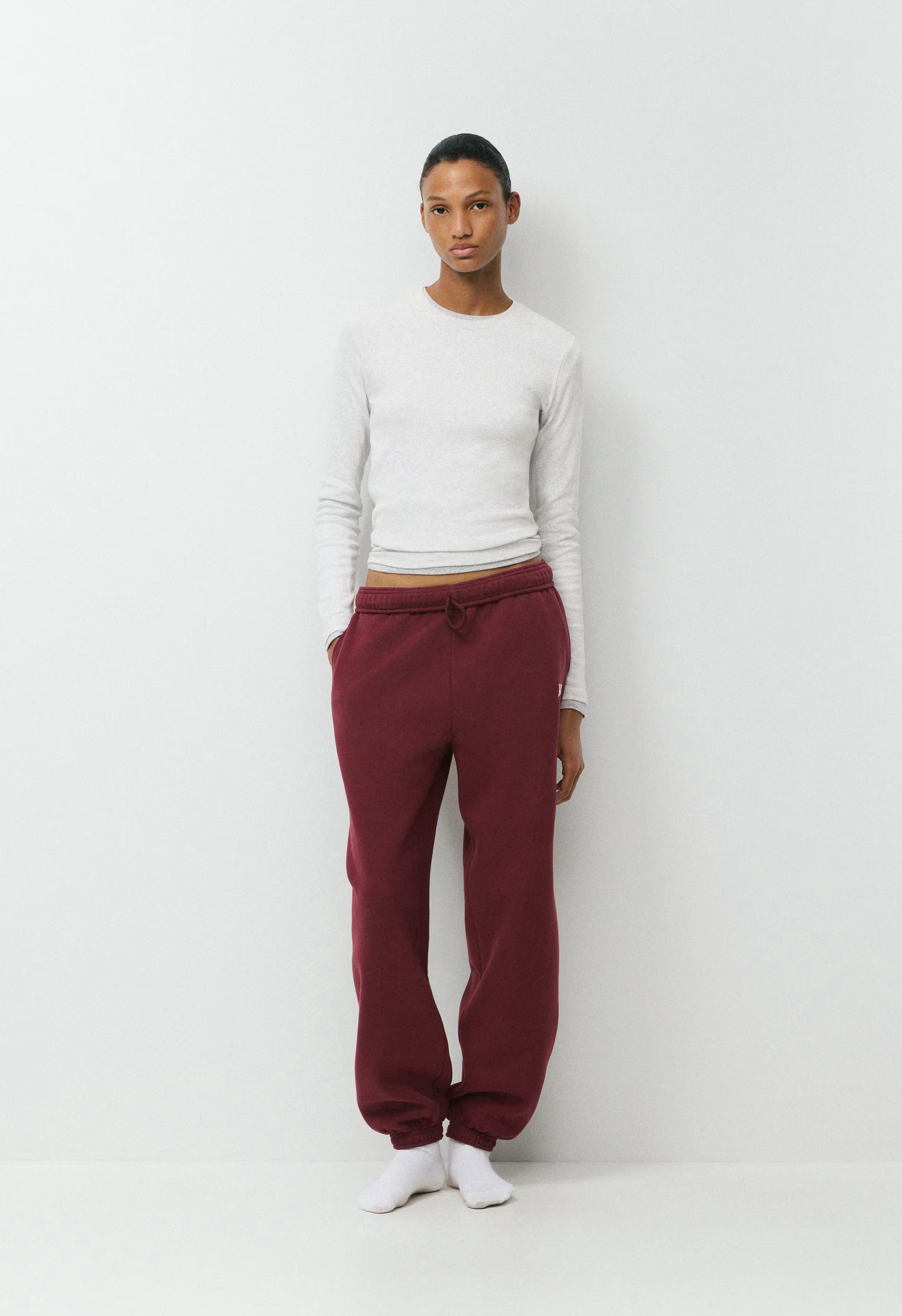 Cozy Sweatfleece Mega Jogger - FLSHNG RD /LGHT BRCH