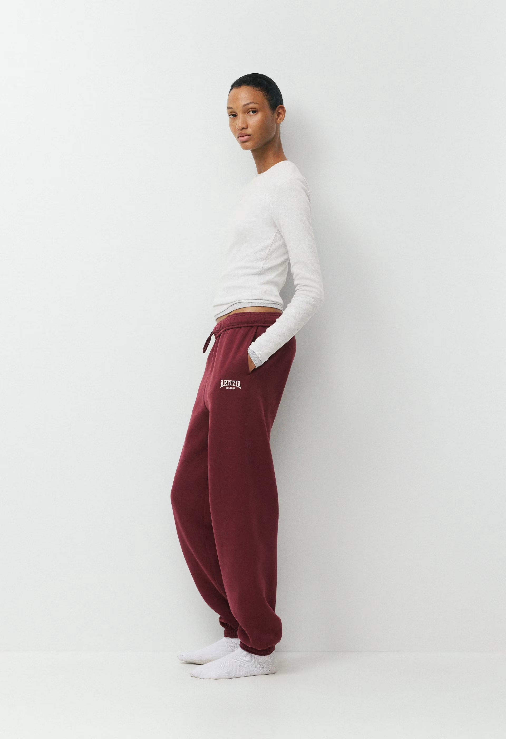 Cozy Sweatfleece Mega Jogger - FLSHNG RD /LGHT BRCH