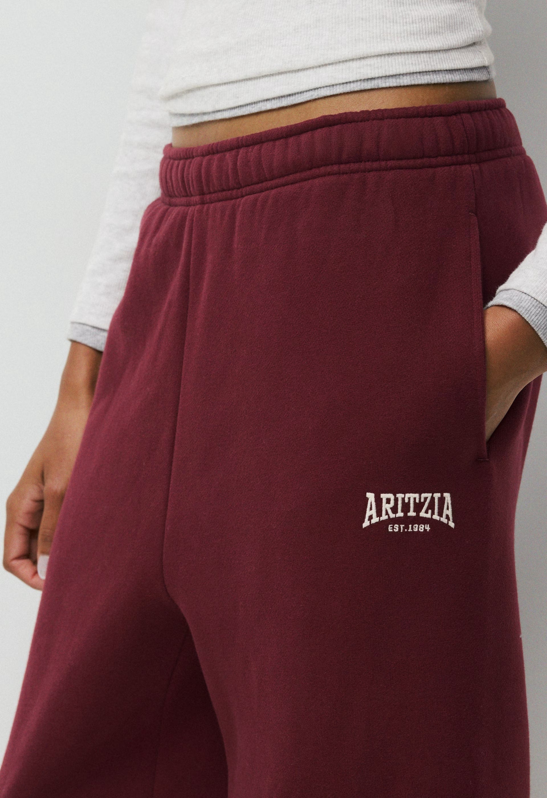 Cozy Sweatfleece Mega Jogger - SMAC BURGUNDY/LT BIRCH