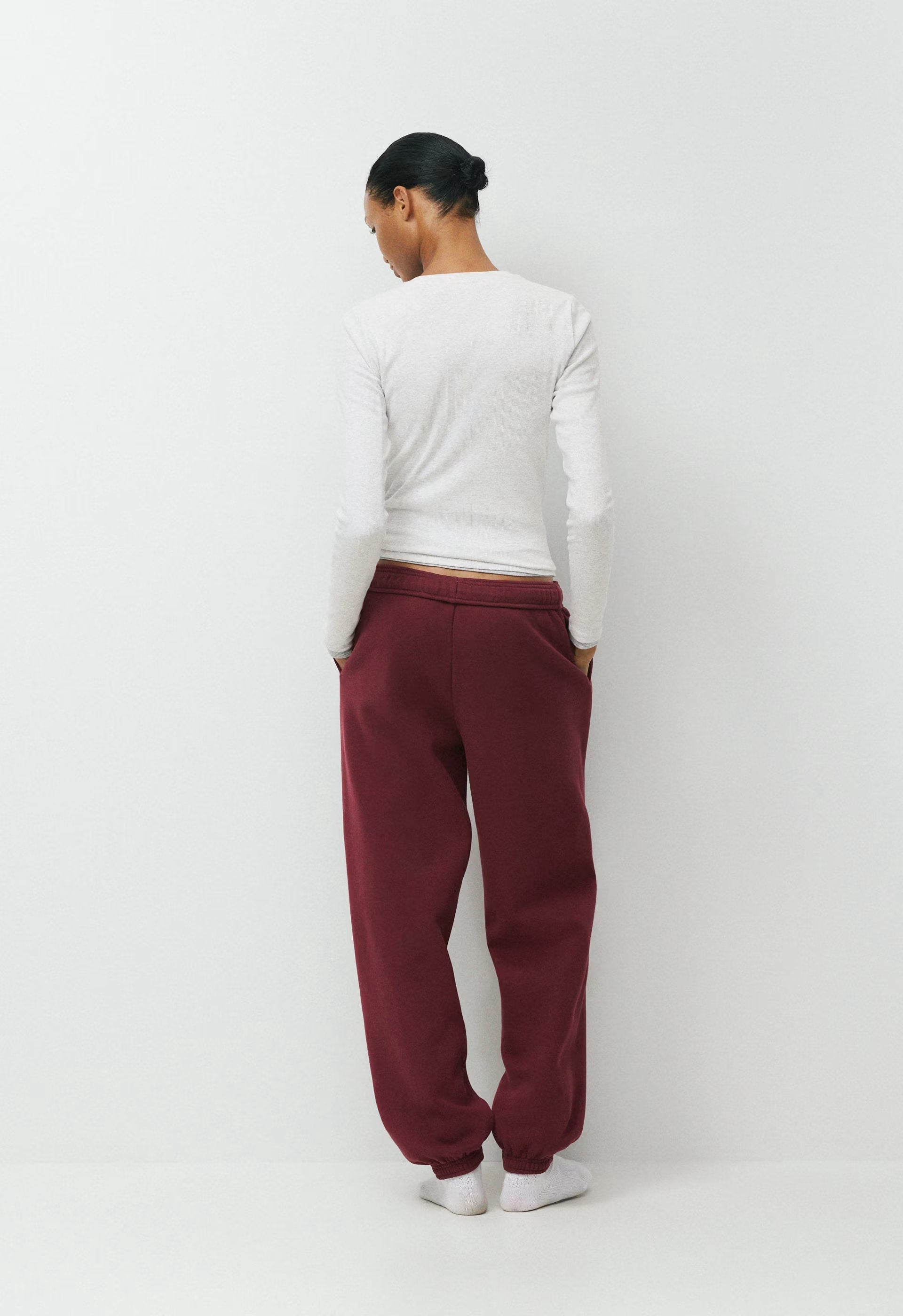 Cozy Sweatfleece Mega Jogger - SMAC BURGUNDY/LT BIRCH