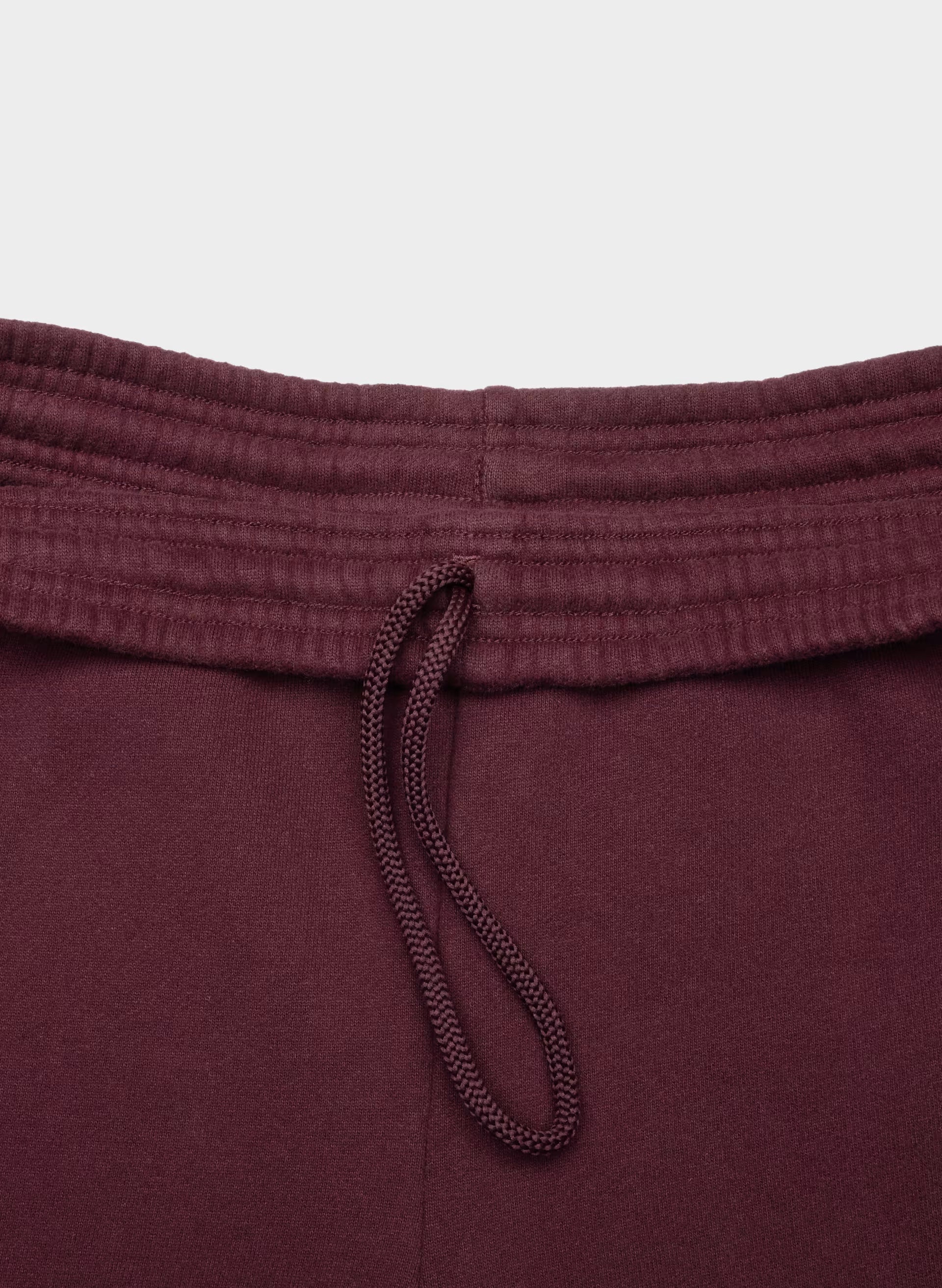 Cozy Sweatfleece Boyfriend Barrel Sweatpant - GALA PLUM