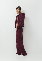 Cozy Sweatfleece Boyfriend Barrel Sweatpant - GALA PLUM
